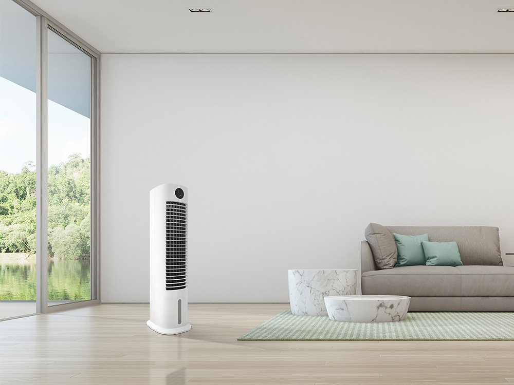 Climatizador evaporativo portátil MCONFORT TOWER · hasta 15 m² · caudal 800 m³/h · depósito 8 L - Imagen 6
