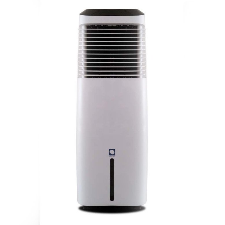 Climatizador evaporativo portátil MCONFORT E1000 · hasta 25 m² · caudal 1000 m³/h · depósito 30 L