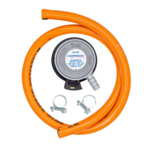 Kit regulador gas CAMPINGAZ 2205207 Regulador 30 gr/cm2, 2 abrazaderas y tubo 80 cm