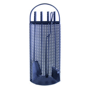 Juego 4 accesorios chimenea El Zorro Atizador, escobilla, pala metálica y tenaza lumbre