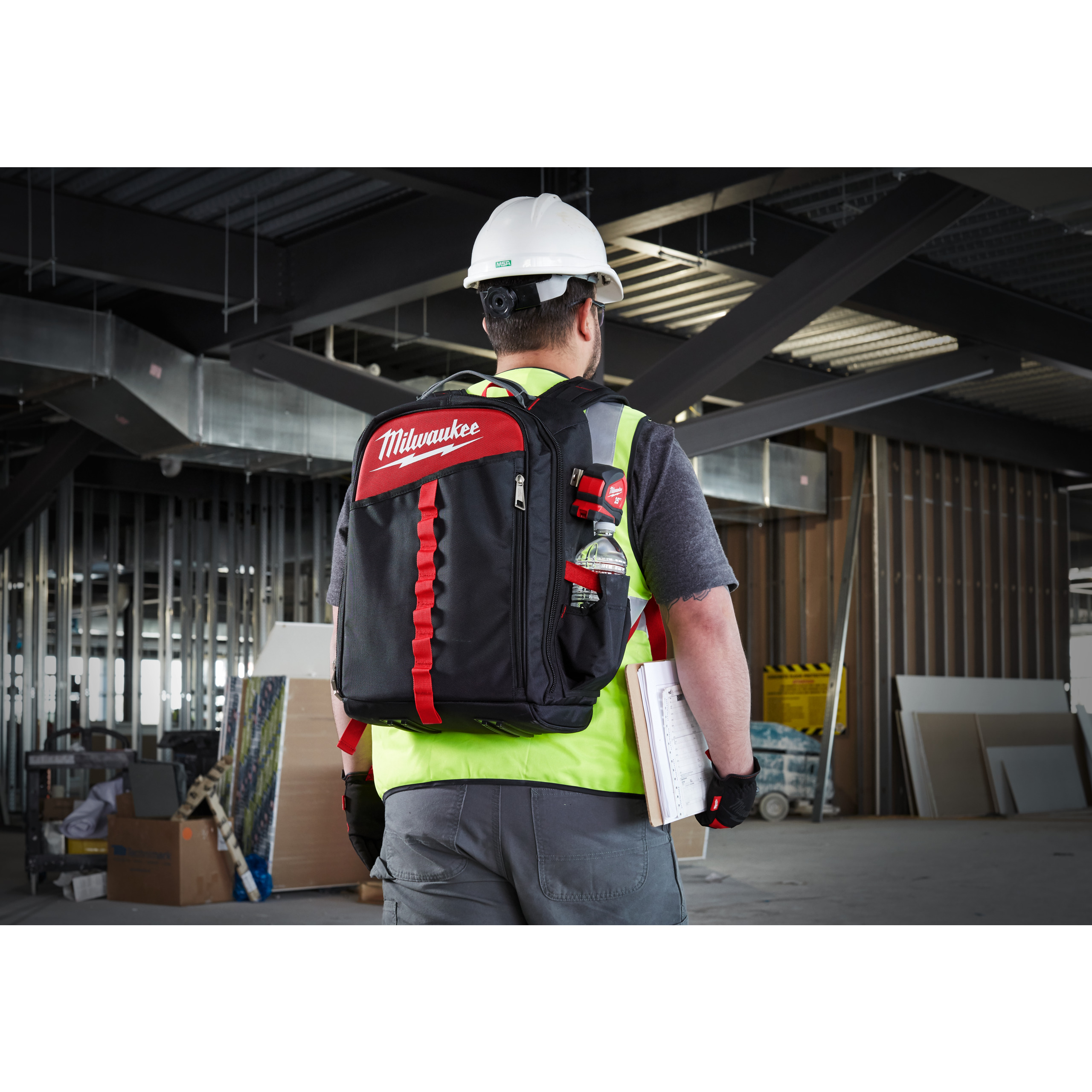 Mochila jobsite perfil bajo Low Profile Backpack Milwaukee - Imagen 3