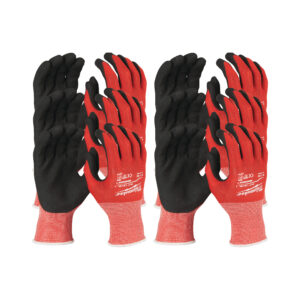 Pack de 12 pares de guantes anticorte de nitrilo Nivel A - M/8 Cut A Gloves Milwaukee
