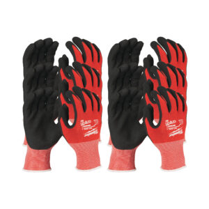 Pack de 12 pares de guantes anticorte de nitrilo Nivel A - L/9 Cut A Gloves Milwaukee