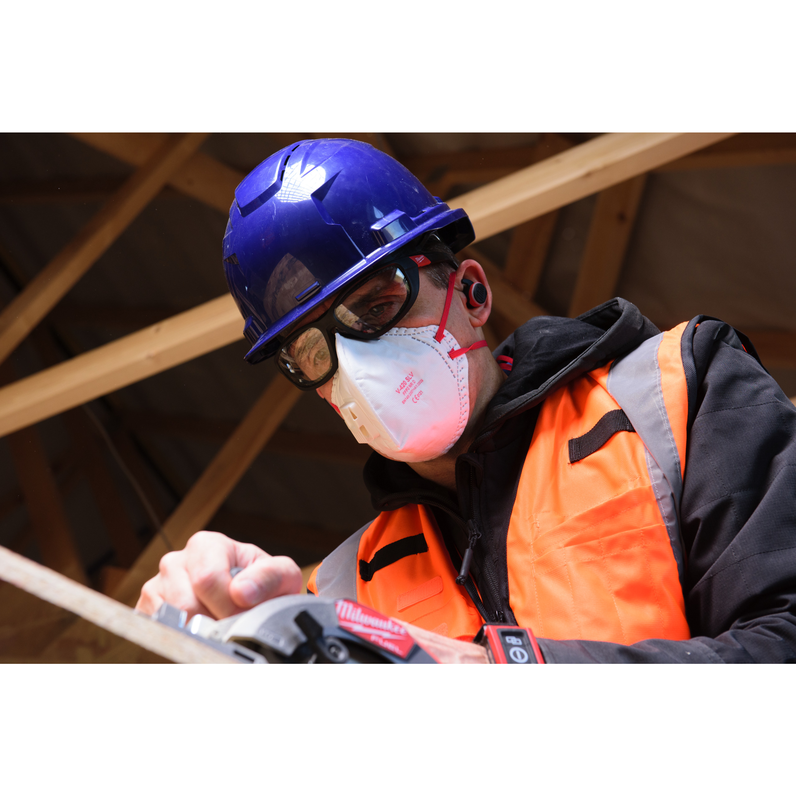 Casco BOLT™ 100 Azul ventilado Milwaukee - Imagen 3