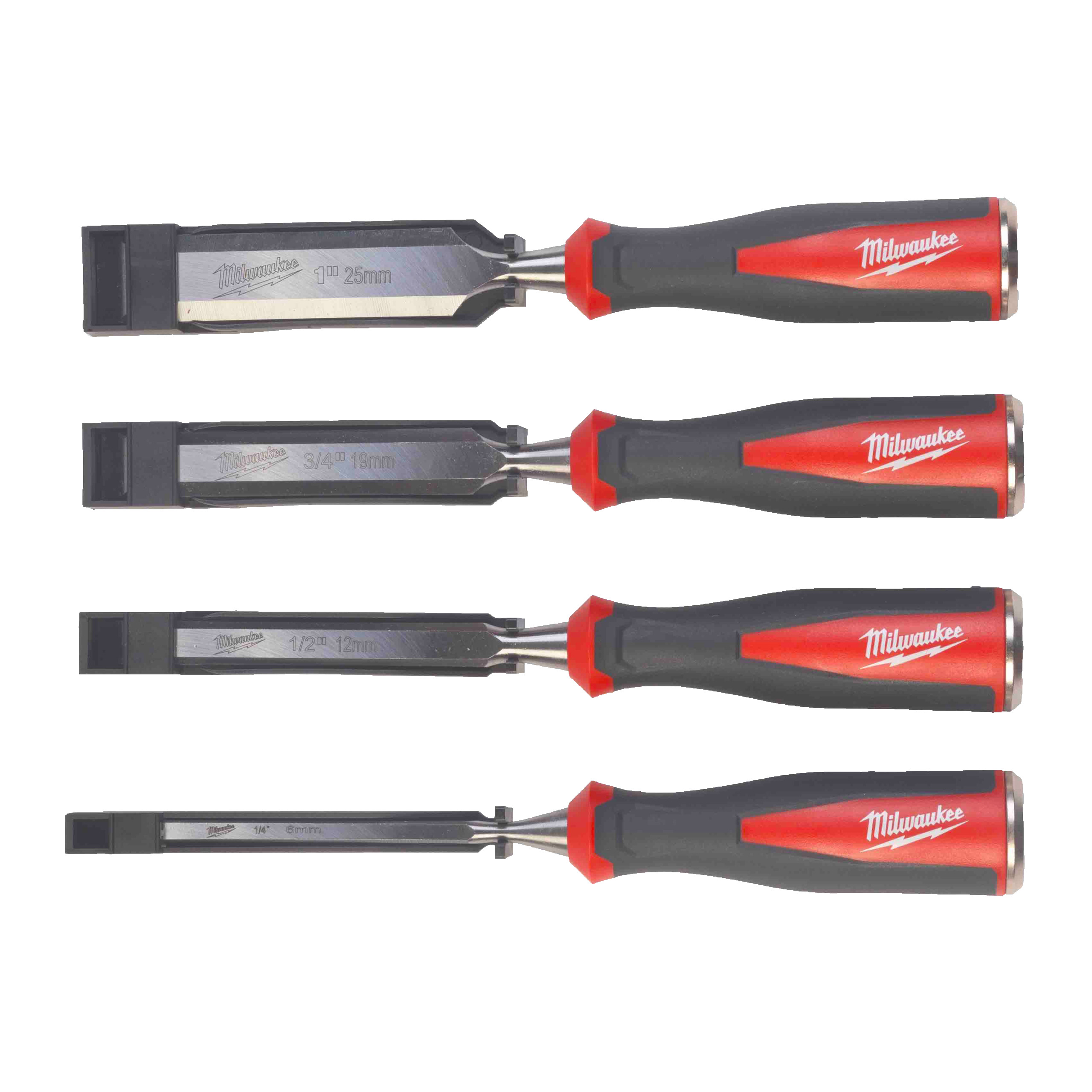 Juego de 4 formones Beveled Edge Chisel Milwaukee