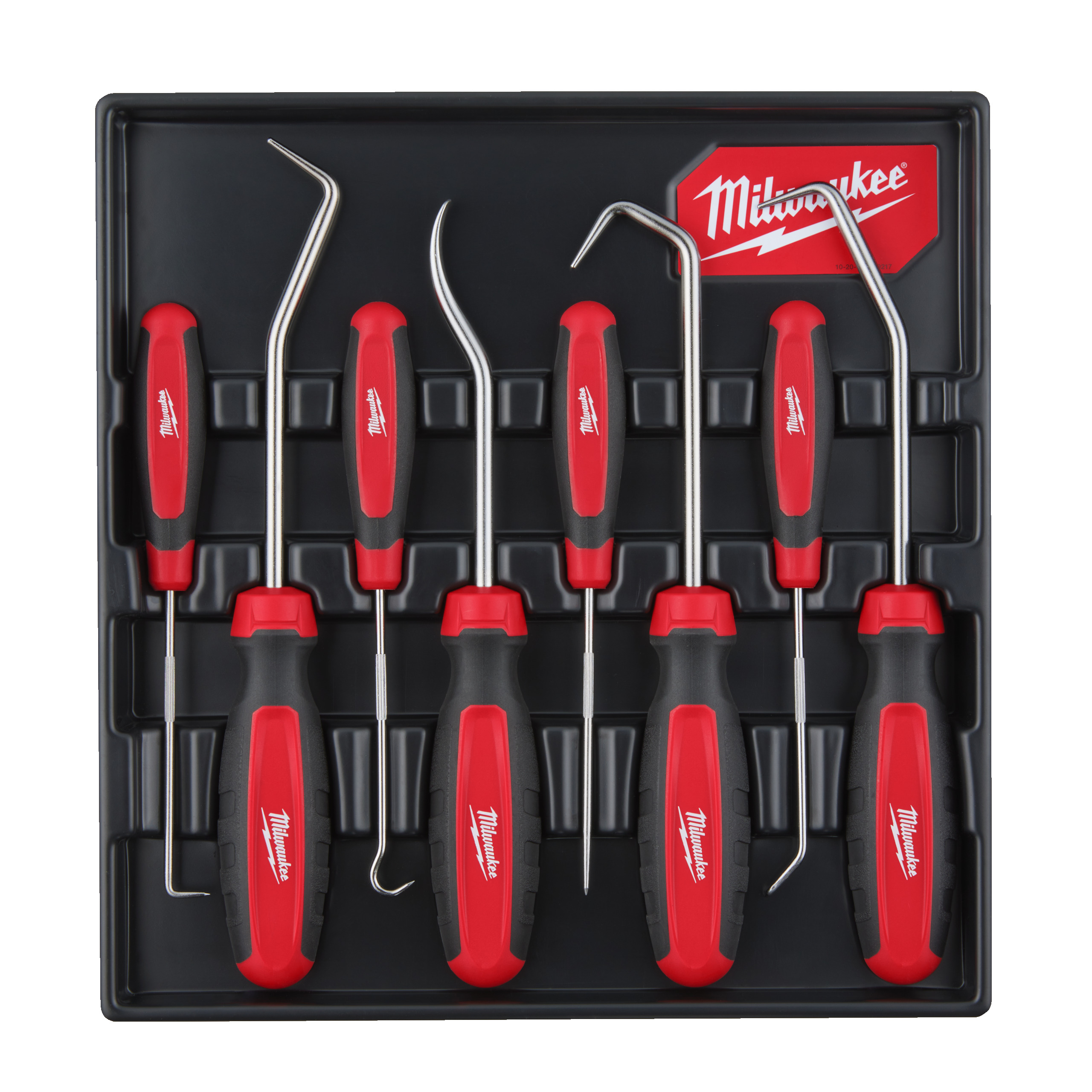 Juego de 8 extractores de retenes HD y compactos Hooks & Picks Milwaukee