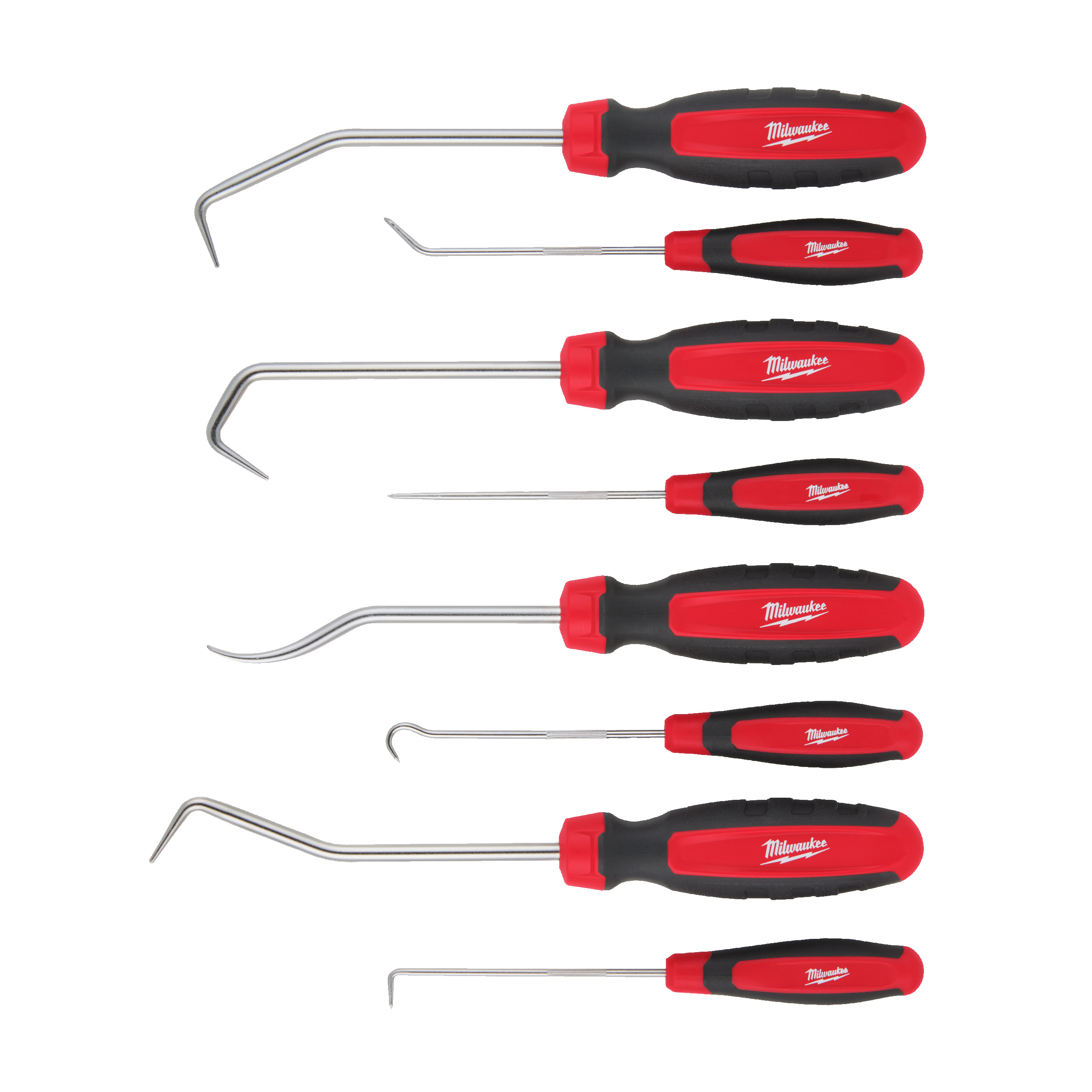 Juego de 8 extractores de retenes HD y compactos Hooks & Picks Milwaukee - Imagen 2