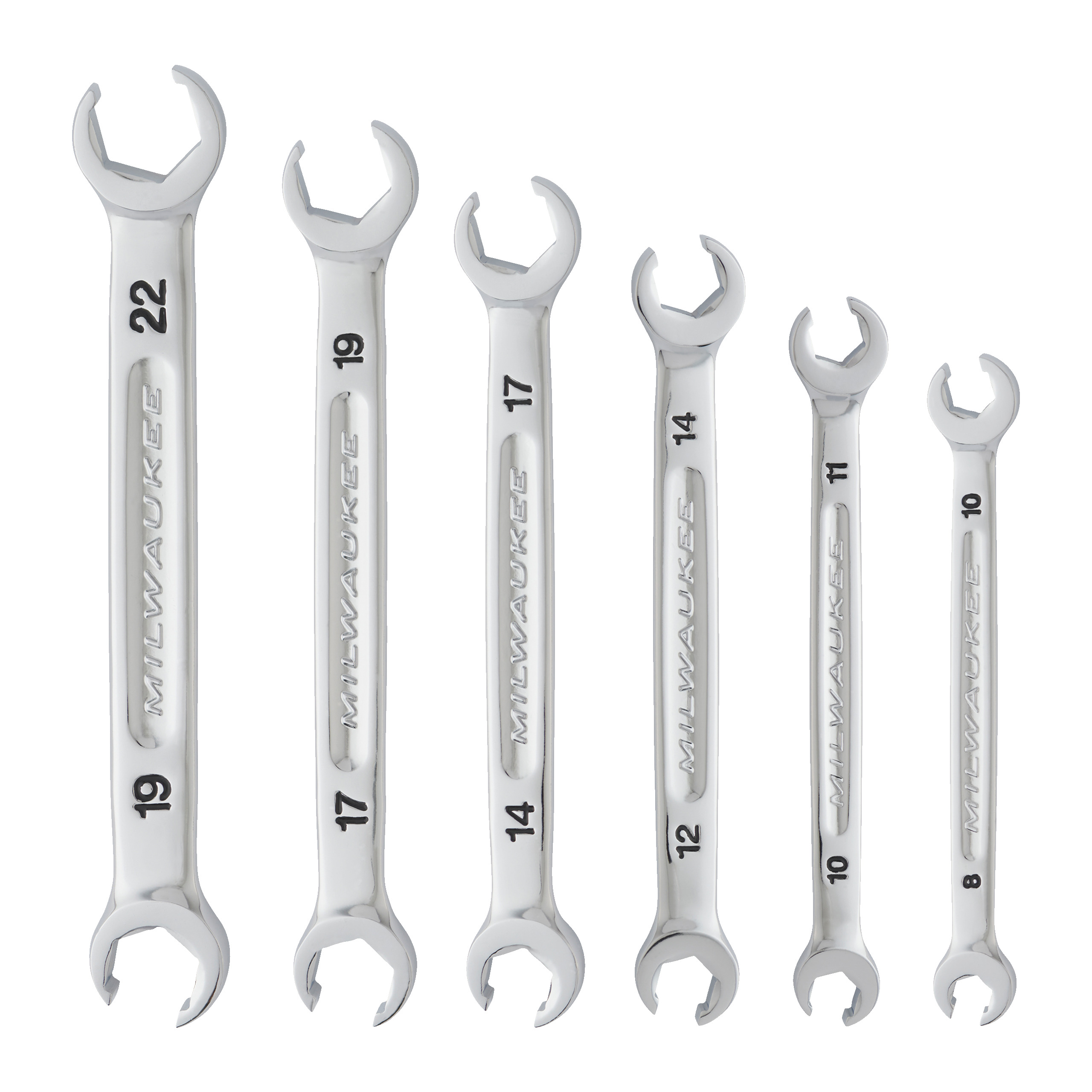 Juego de 6 llaves para tuberías Flare Nut Spanner Set Milwaukee - Imagen 2