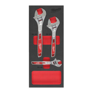 Espuma con 3 llaves inglesas Adjustable Wrench Foam Insert Set Milwaukee
