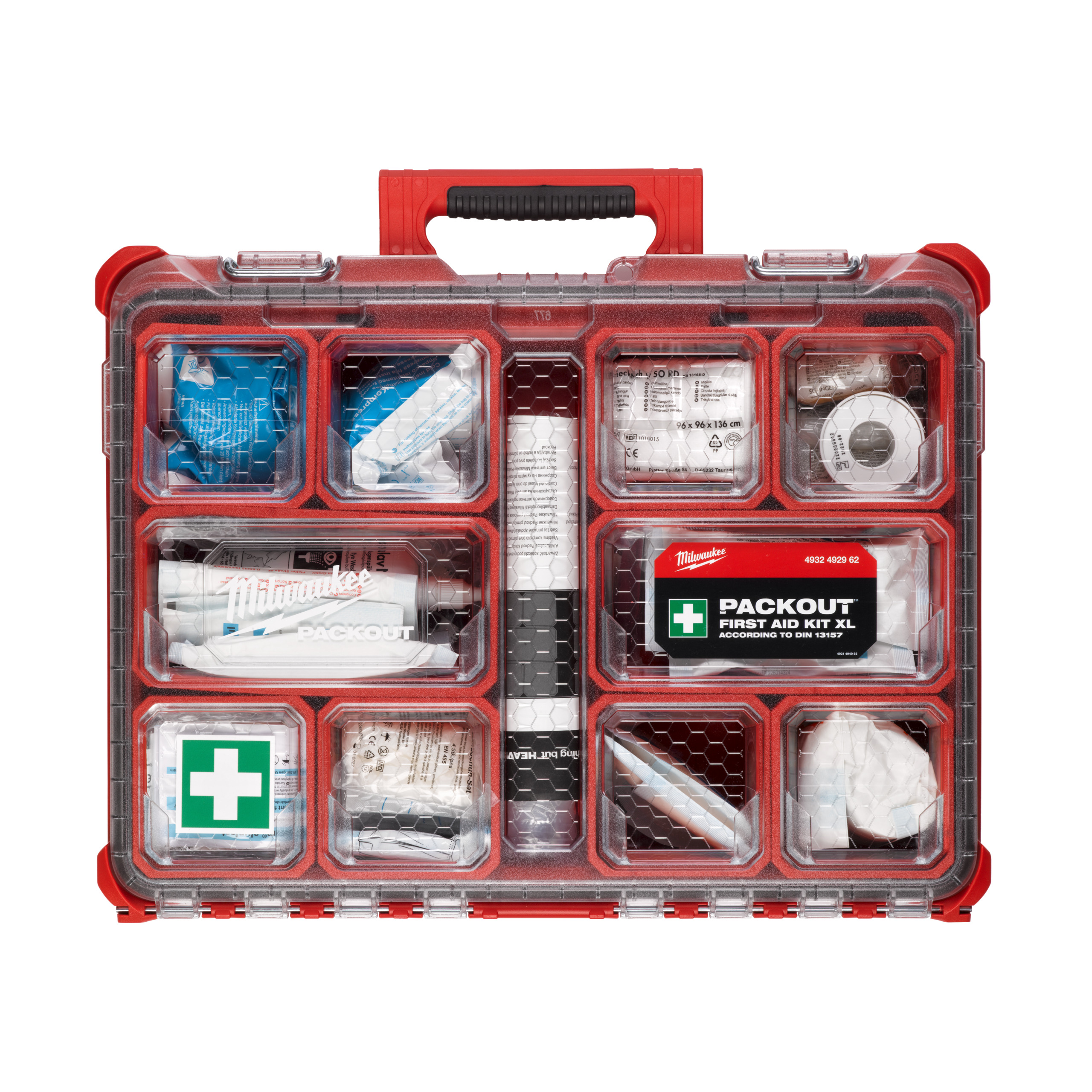 KIT DE PRIMEROS AUXILIOS PACKOUT™ XL DIN 13157 Milwaukee