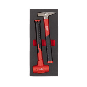 1/3 espuma con 2 martillos alemán y antirrebote Hammer Set Foam Insert Milwaukee