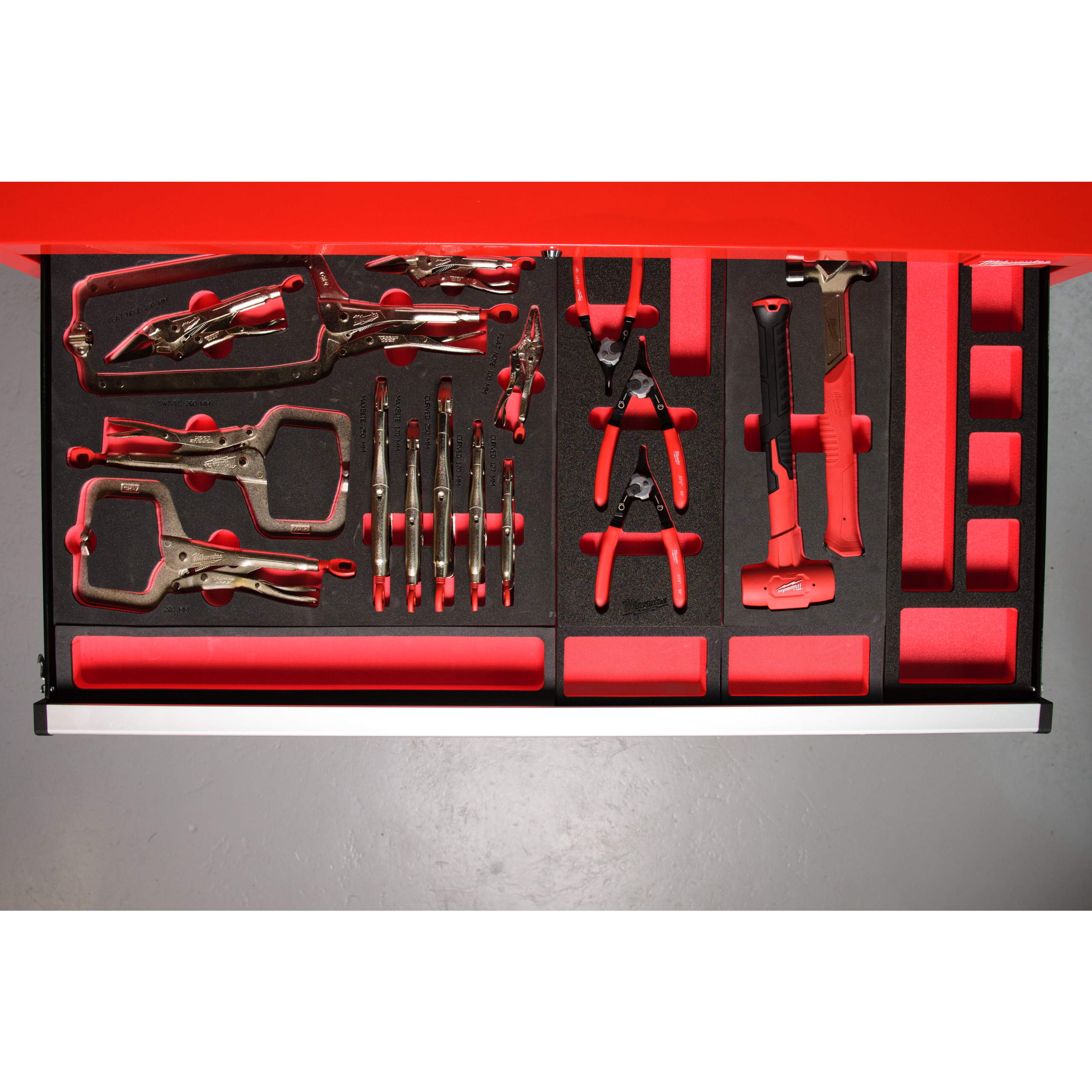 1/3 espuma con 2 martillos de bola y antirrebote Hammer Set Foam Insert Milwaukee - Imagen 5