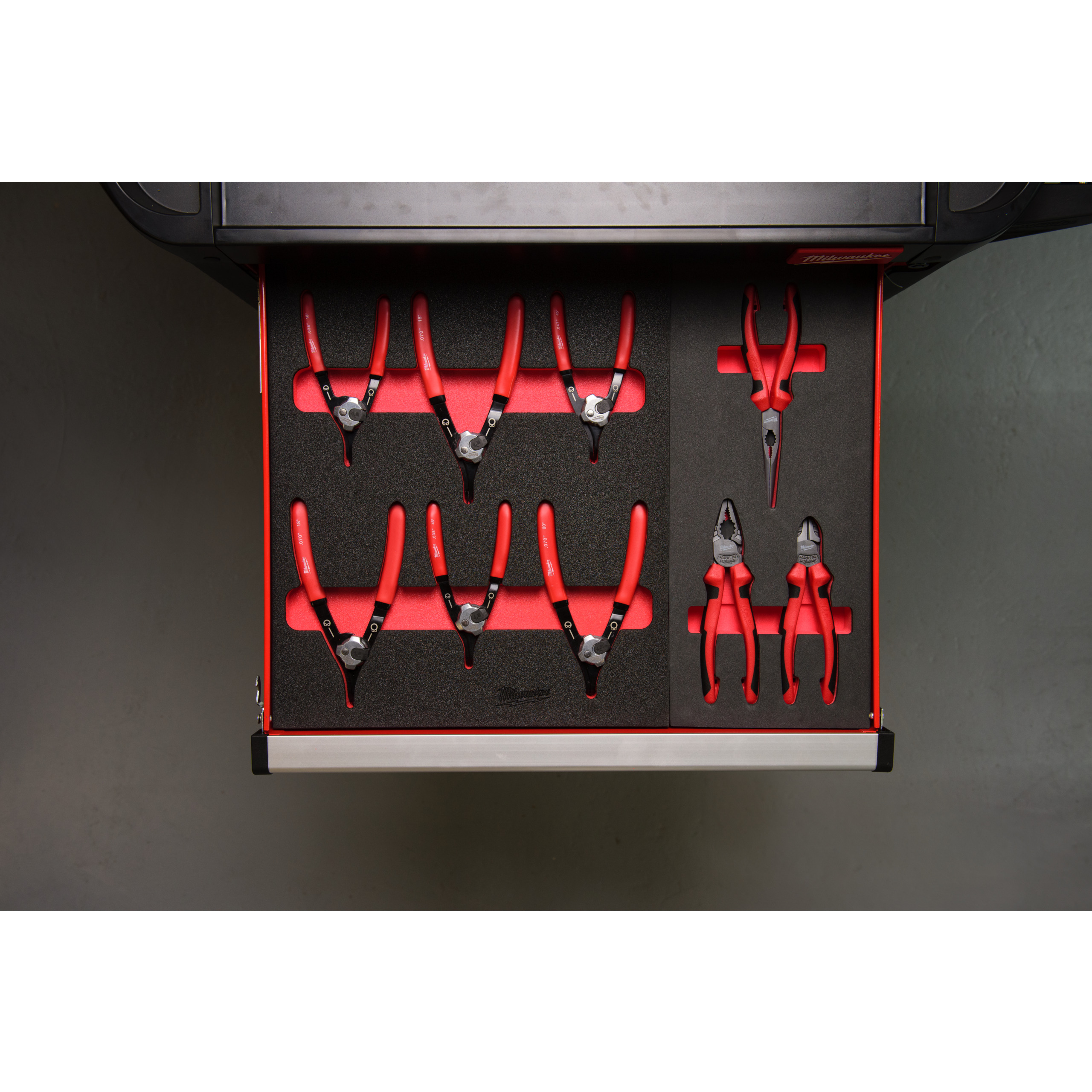 1/3 espuma con 3 alicates Pliers Set Foam Insert Milwaukee - Imagen 3