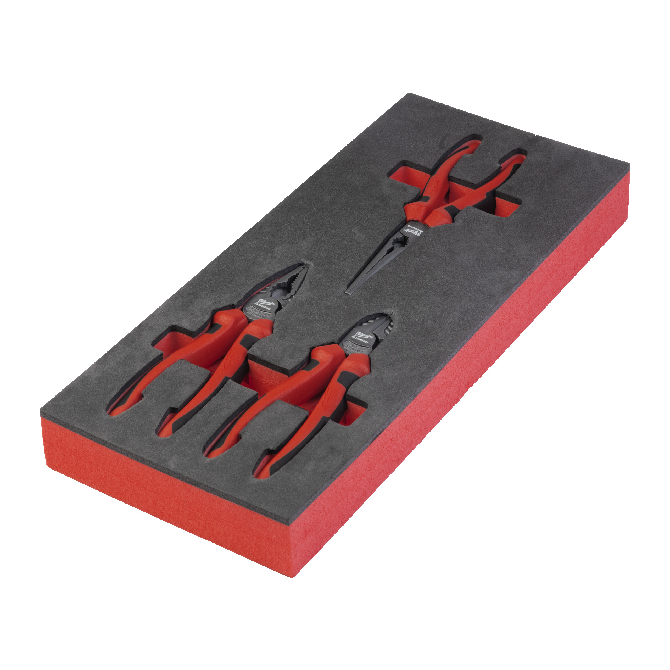 1/3 espuma con 3 alicates Pliers Set Foam Insert Milwaukee - Imagen 2