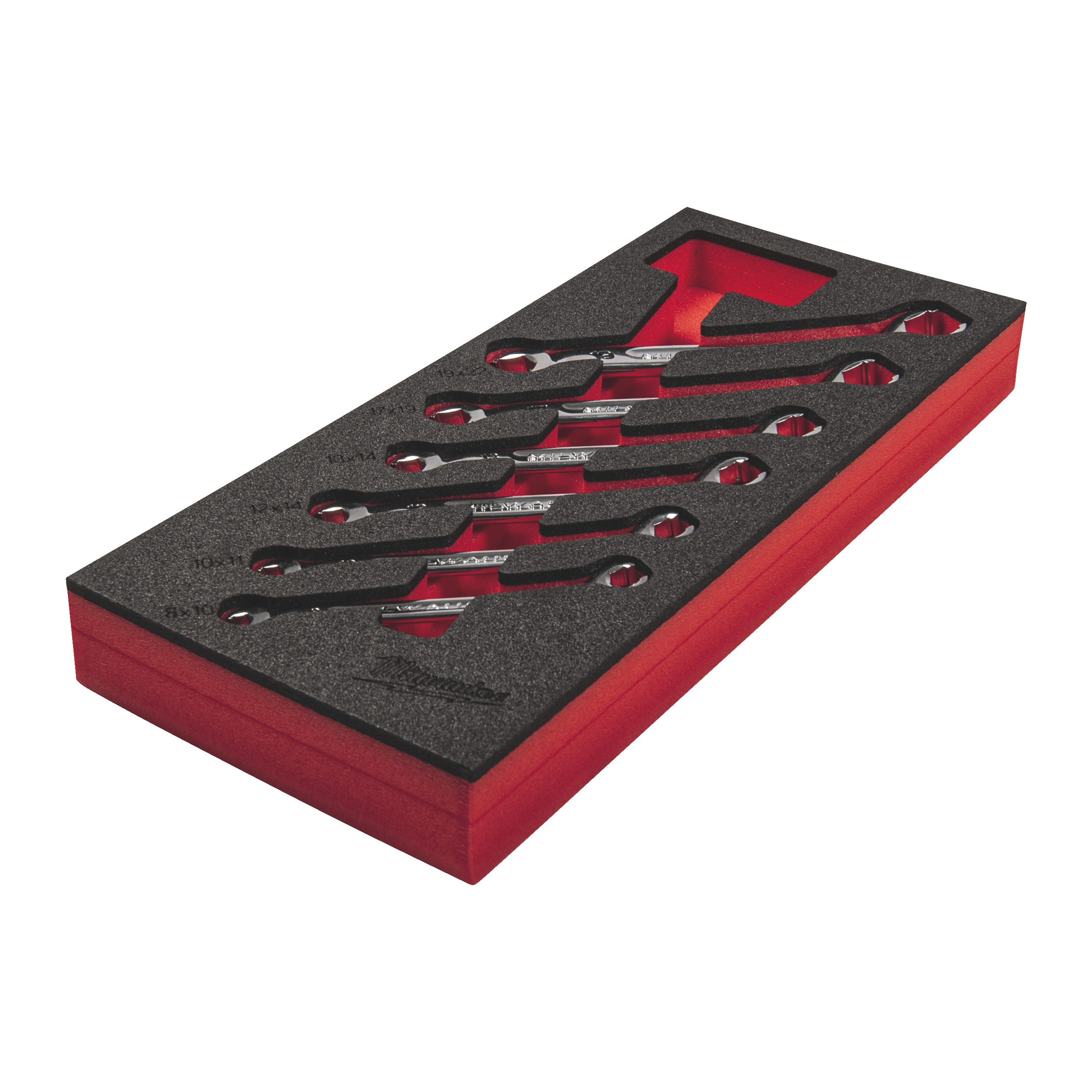 1/3 espuma con 6 llaves para tubos Flare Nut Spanner Foam Insert Set Milwaukee - Imagen 2
