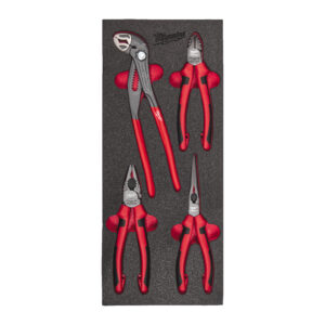 1/3 espuma con 4 alicates Pliers Foam Insert Set Milwaukee