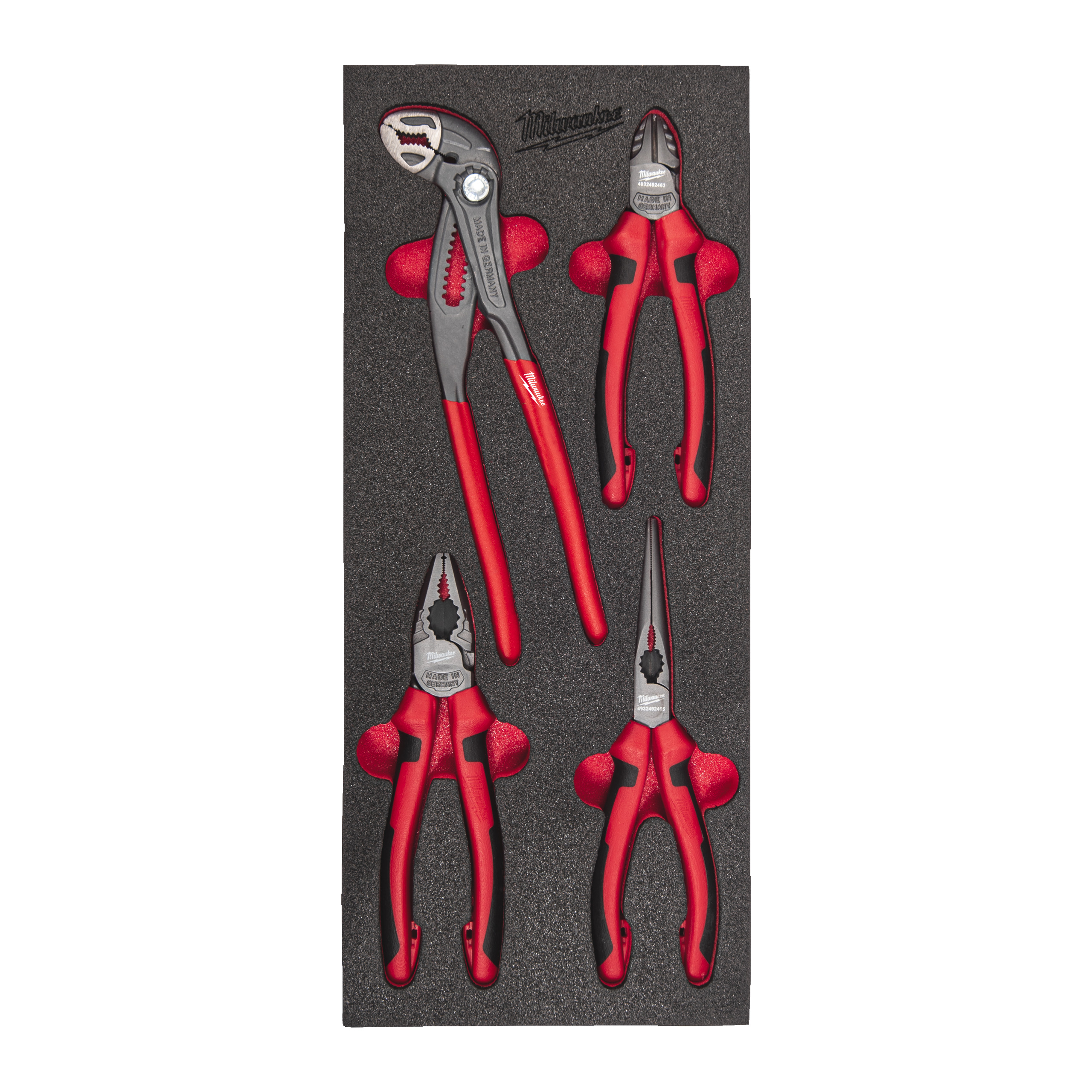 1/3 espuma con 4 alicates Pliers Foam Insert Set Milwaukee