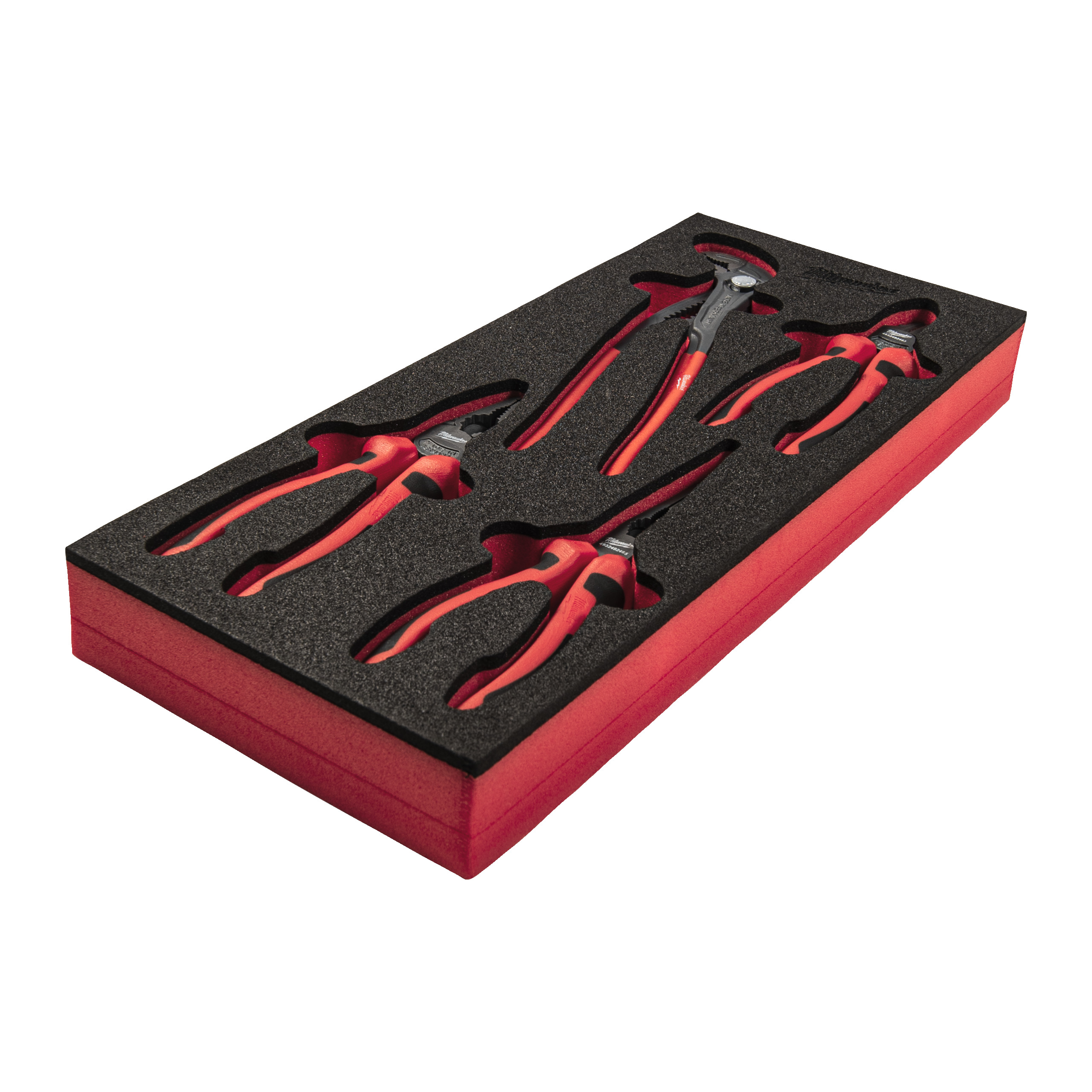 1/3 espuma con 4 alicates Pliers Foam Insert Set Milwaukee - Imagen 2