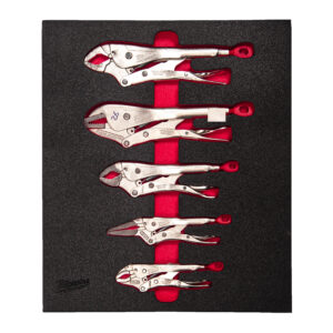 1/3 espuma con 5 alicates de presión TORQUE LOCK™ Locking Pliers Set Foam Insert Milwaukee
