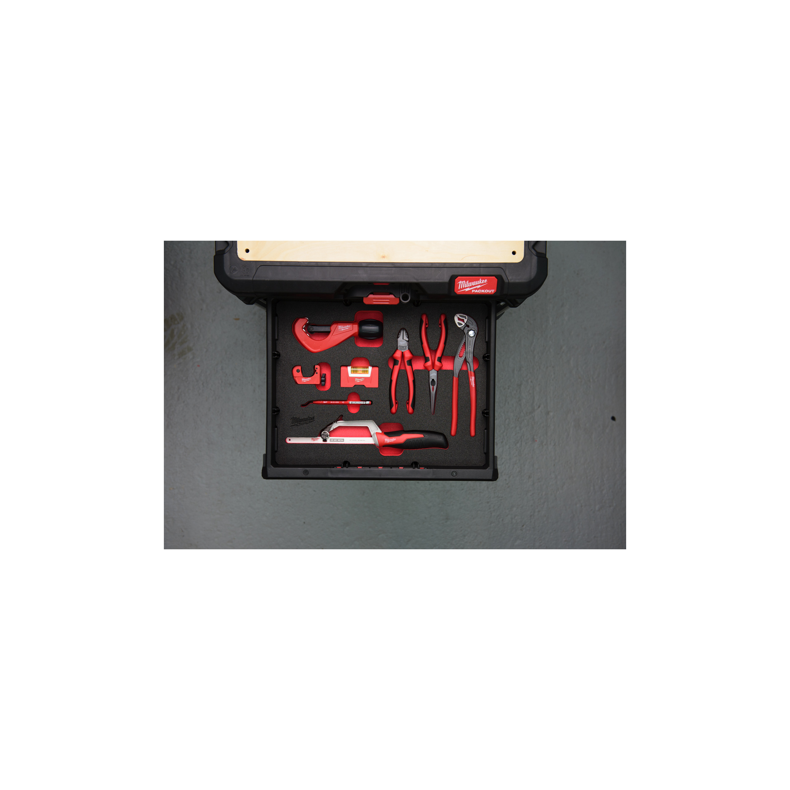 Espuma PACKOUT™ Fontanero (Alicates y corte) Packout Drawer Plumbing Foam Insert Set Milwaukee - Imagen 3