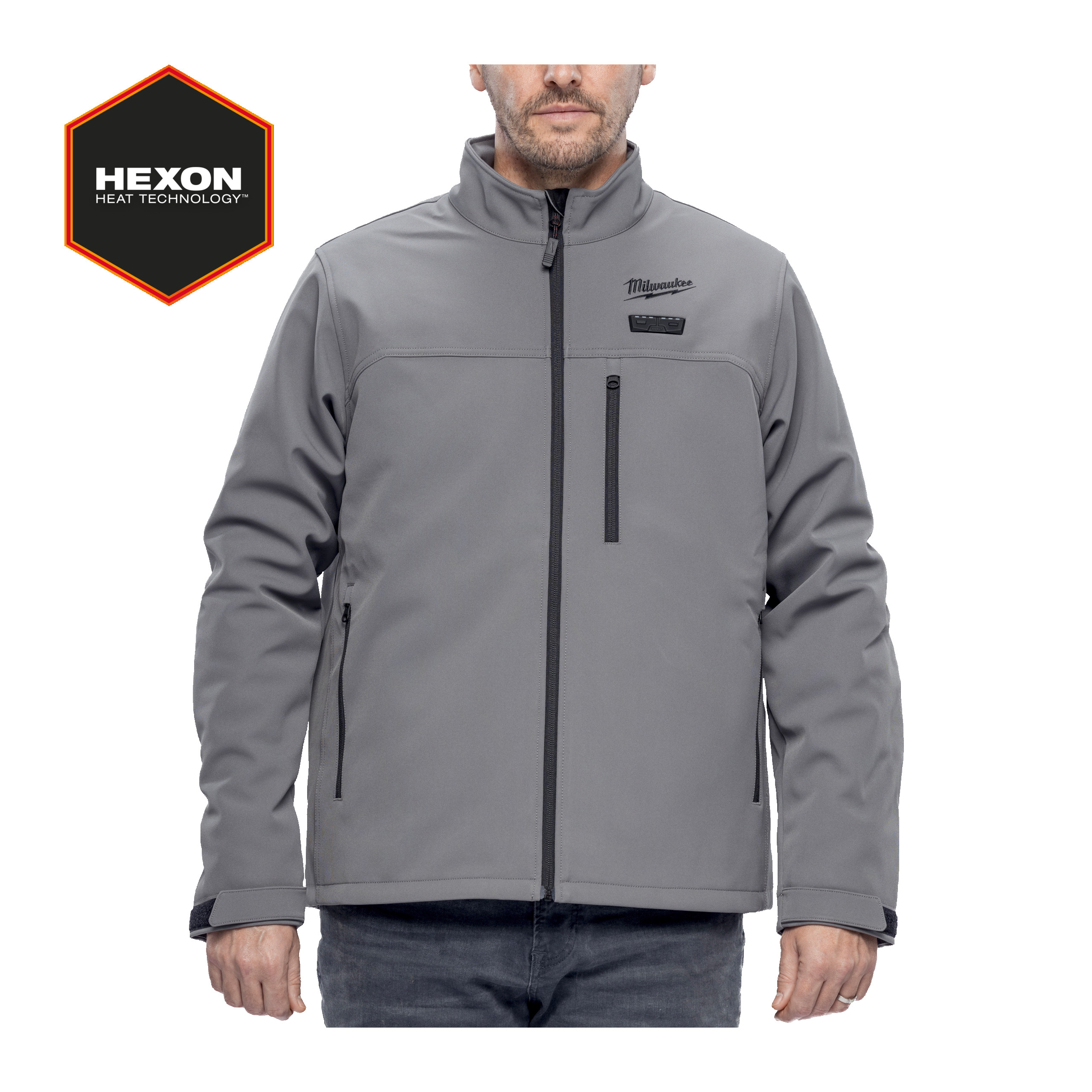 Chaqueta calefactada TOUGHSHELL™ gris M12™, L M12 HJ6 Milwaukee