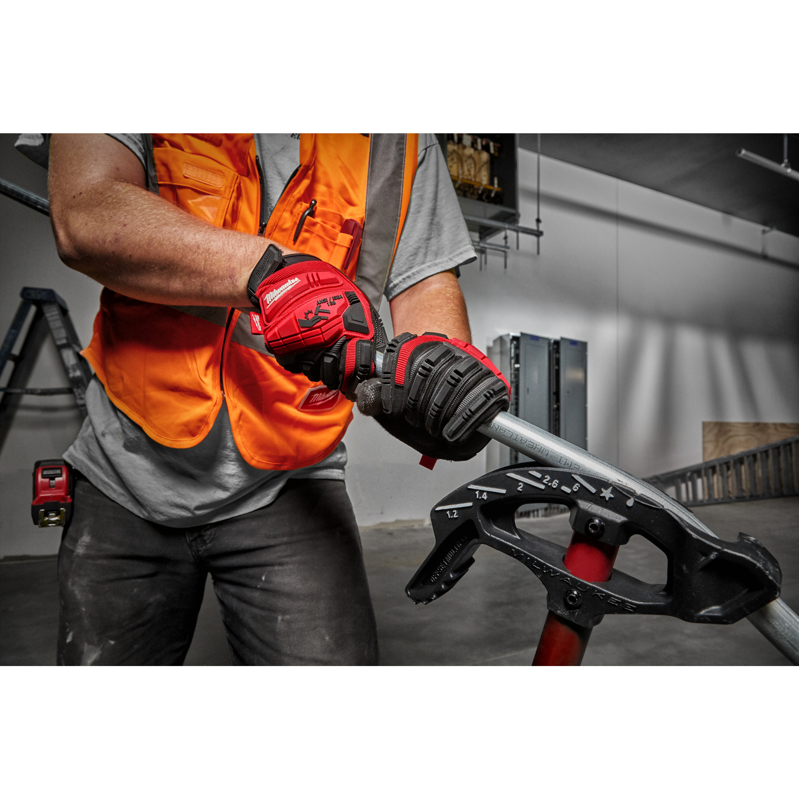 Guantes anti impacto de demox - M / 8 -1 par Impact DemoX Work Gloves Milwaukee - Imagen 3