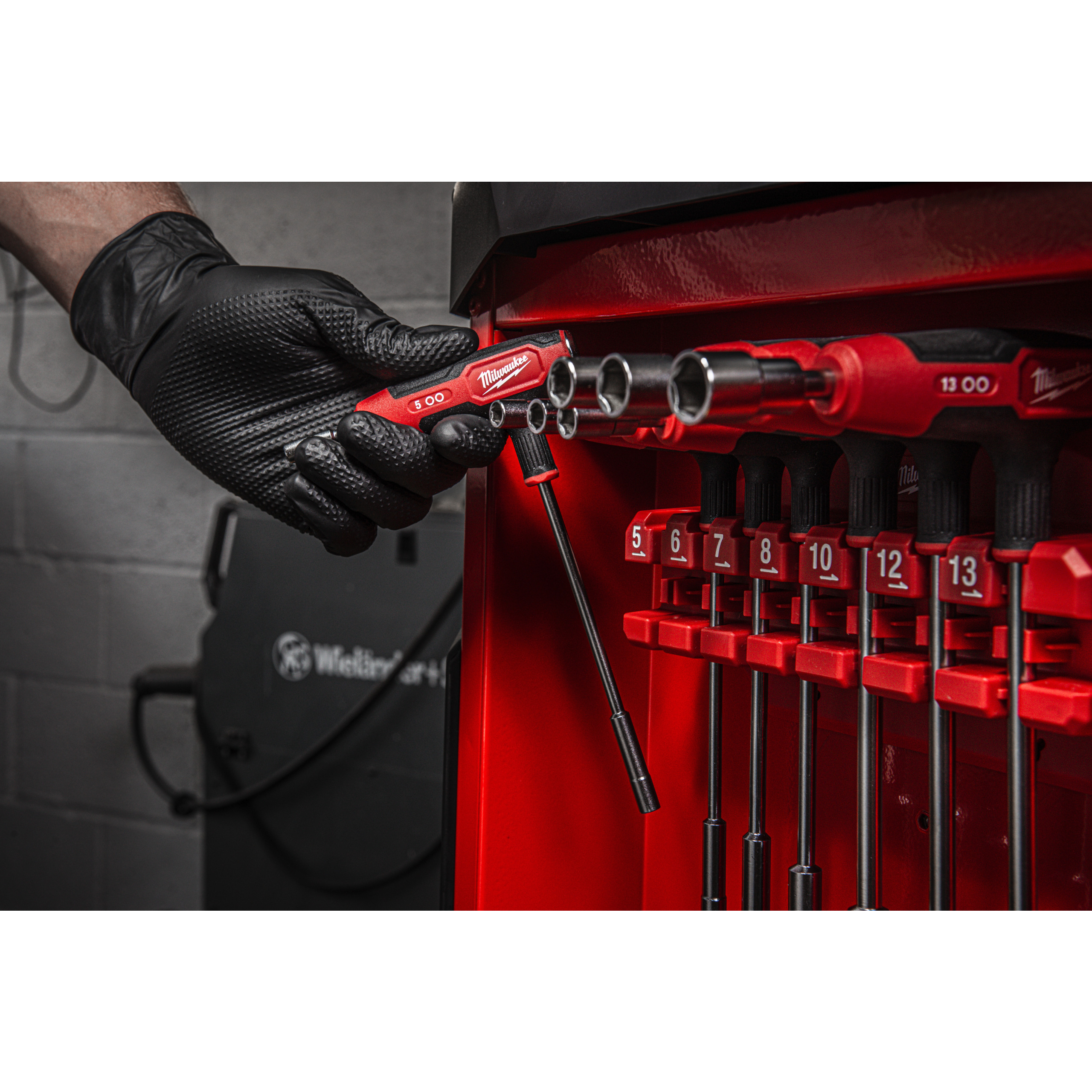 Juego de 7 llaves de vaso en T Nut Driver with Comfort Grip Set Milwaukee - Imagen 3