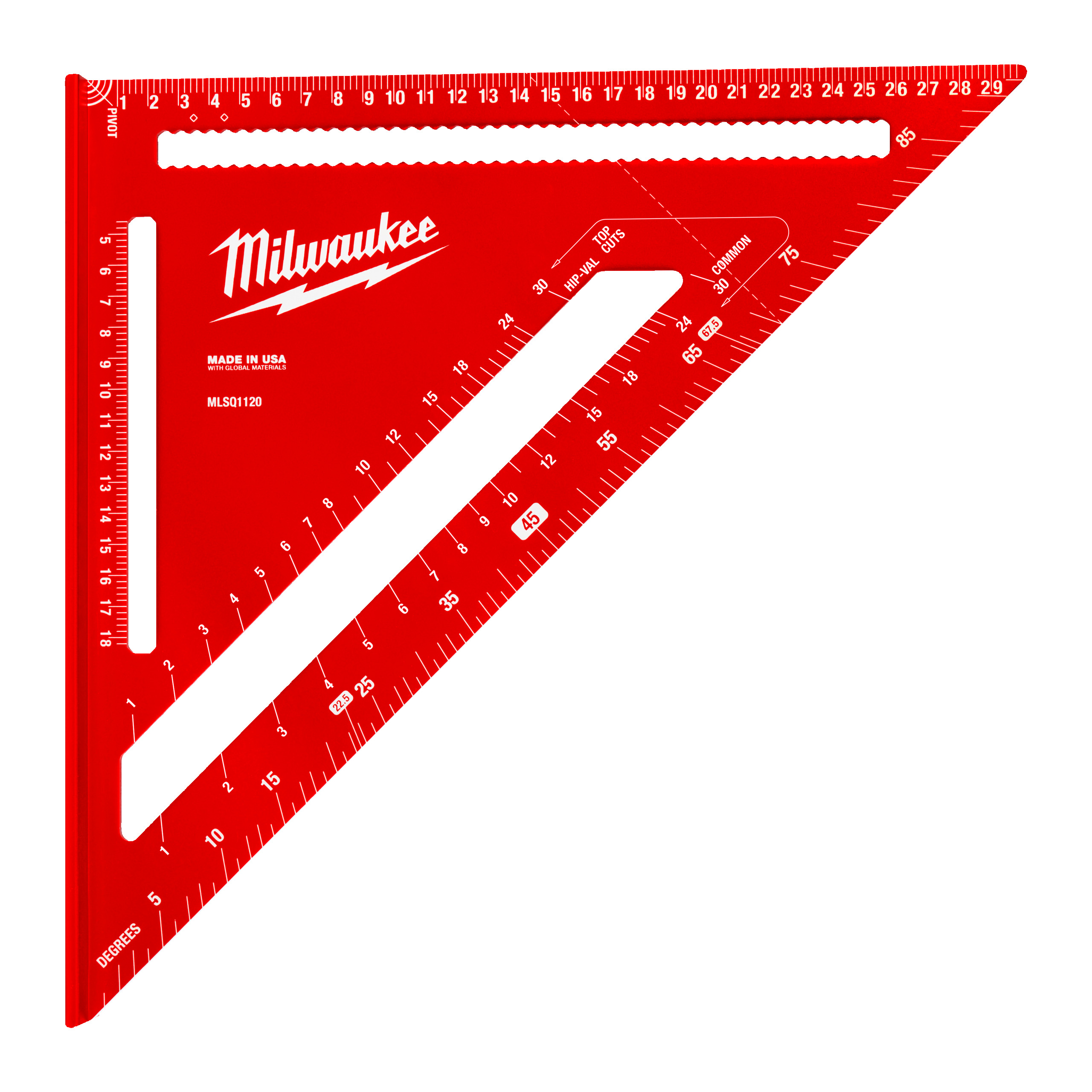 Escuadra carpintero Métrica 30x30cm Rafter Square (30 cm) Milwaukee