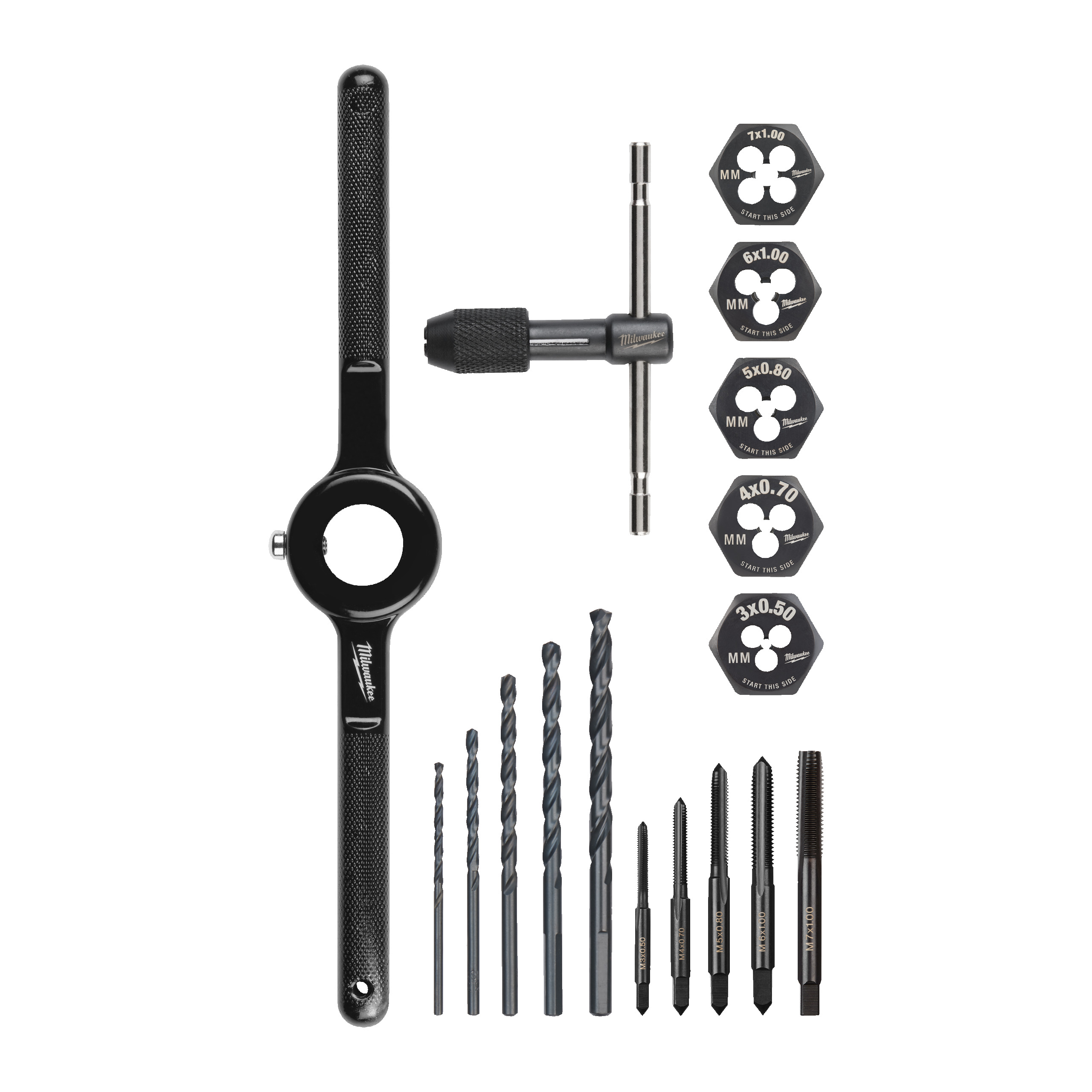 Juego de 17 piezas de machos y terrajas Tap and Die Set Milwaukee - Imagen 2