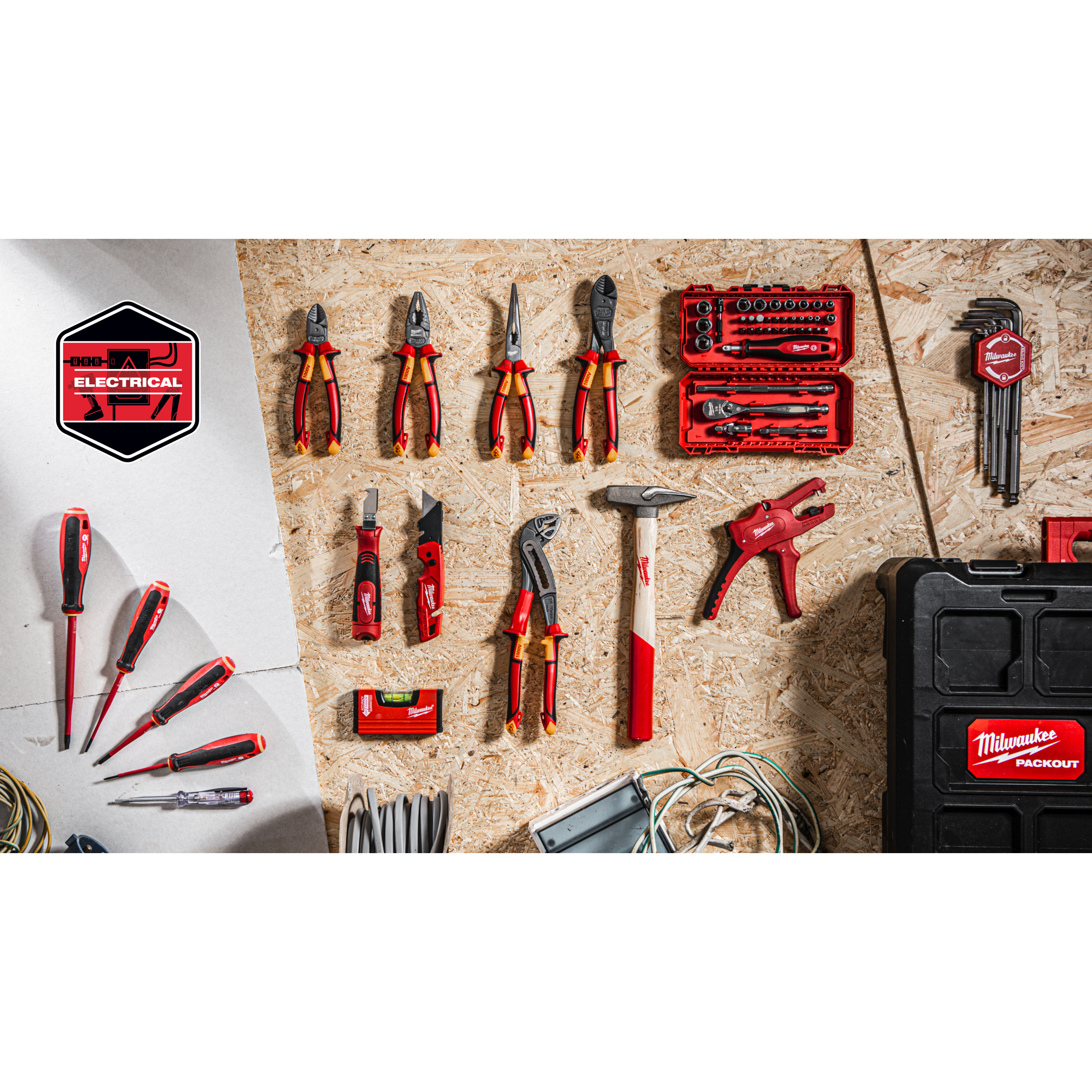 Kit de electricista con 62 piezas PACKOUT™ Packout Electrician Set Milwaukee - Imagen 5