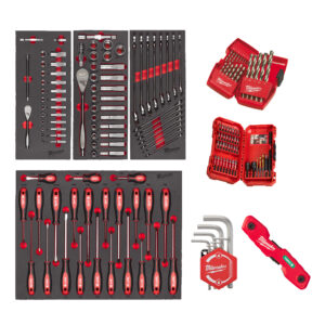 Conjunto universal de espumas 170pcs Master Foam Insert Set Universal Milwaukee
