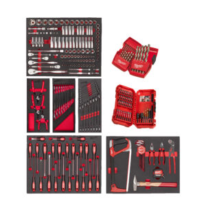 Conjunto industria de espumas 244pcs Master Foam Insert Set Industrial Milwaukee