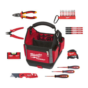 Kit electricista 23pcs en bolsa portaherramientas de 25cm Electrician Set Milwaukee