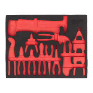 Espuma vacía para referencia 4932500755 38 pc Screwdriver and Prybar Set Foam Insert Milwaukee