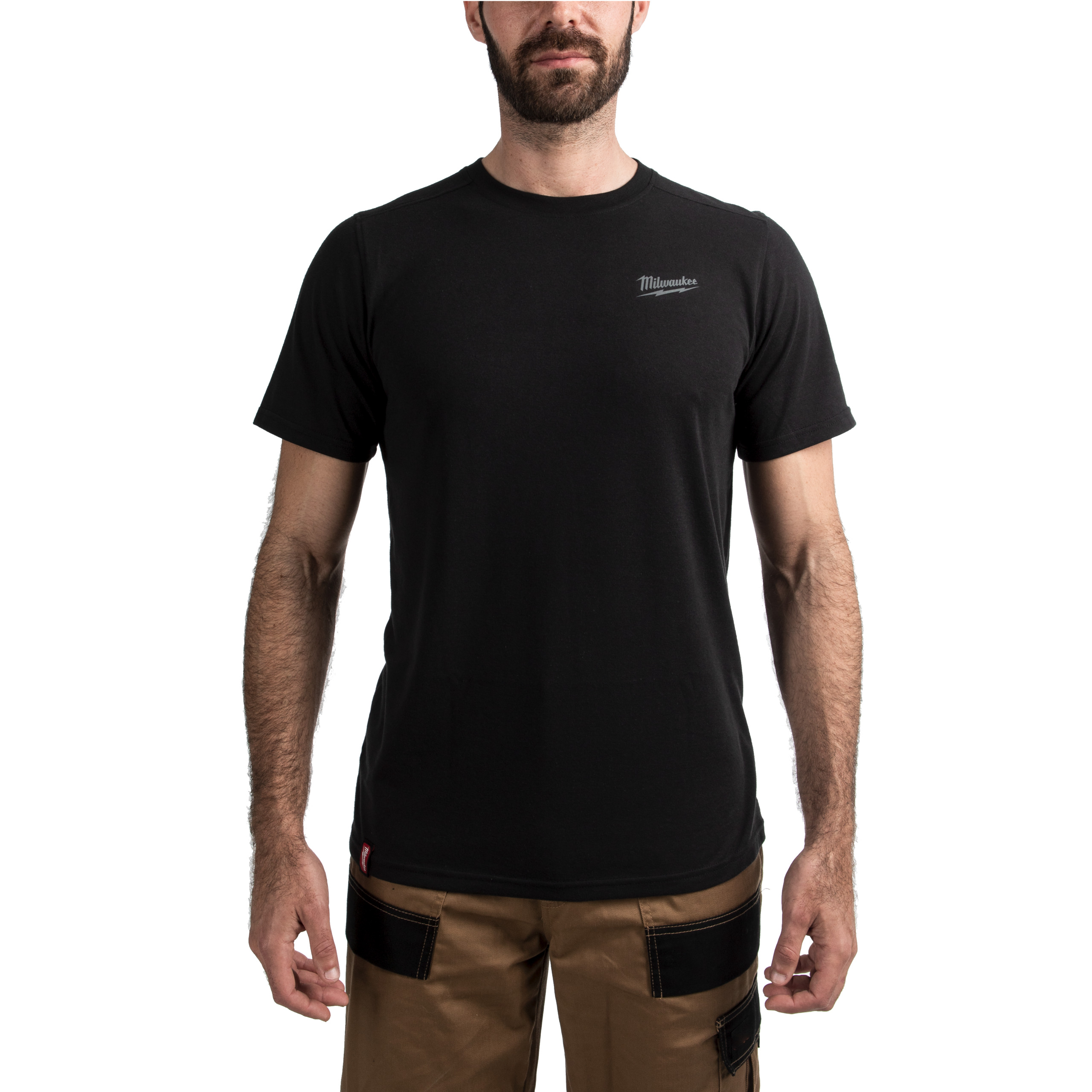 Camiseta Híbrida de manga corta negra HT SS Milwaukee