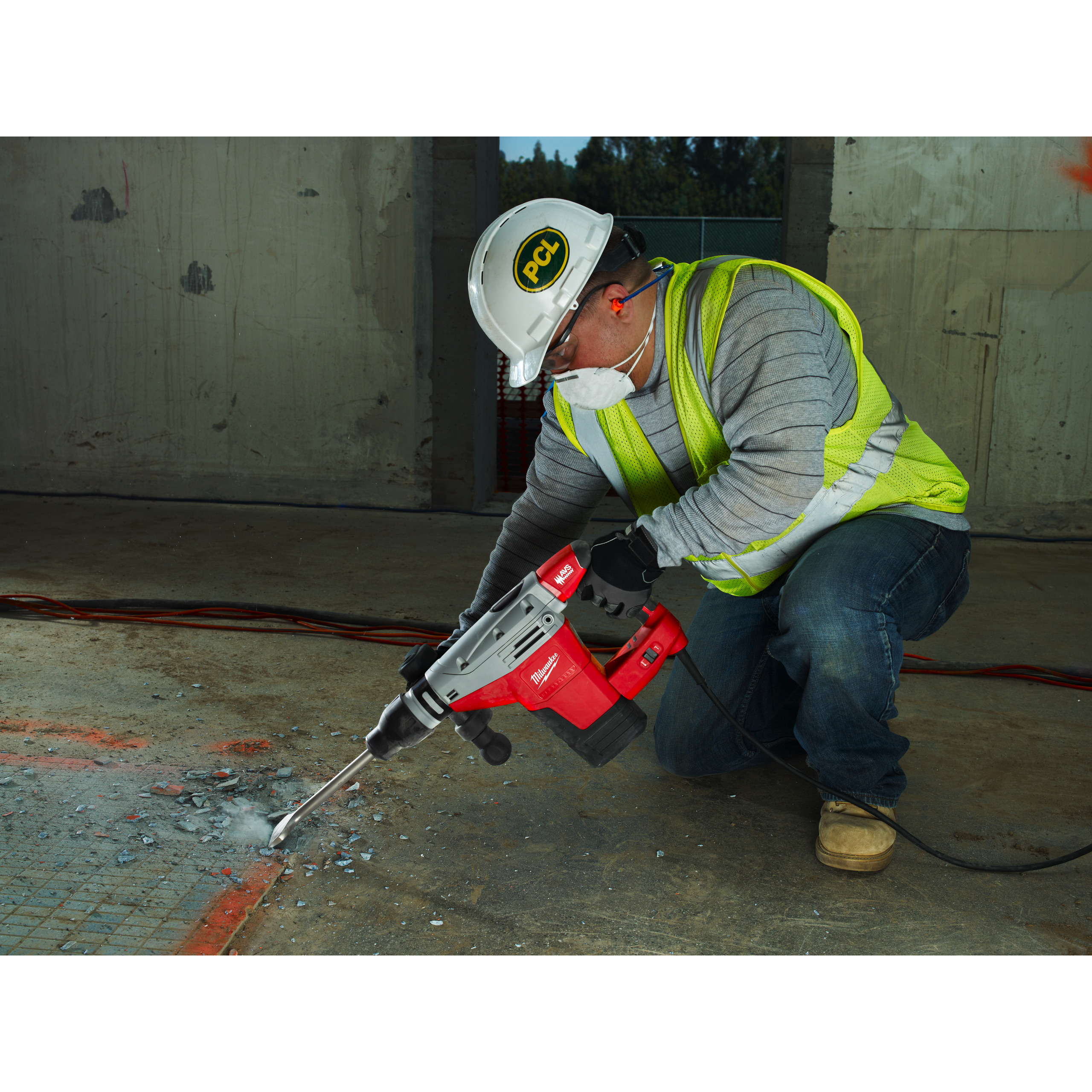 Martillo combinado SDS-Max de 5kg K 545 S Milwaukee - Imagen 4