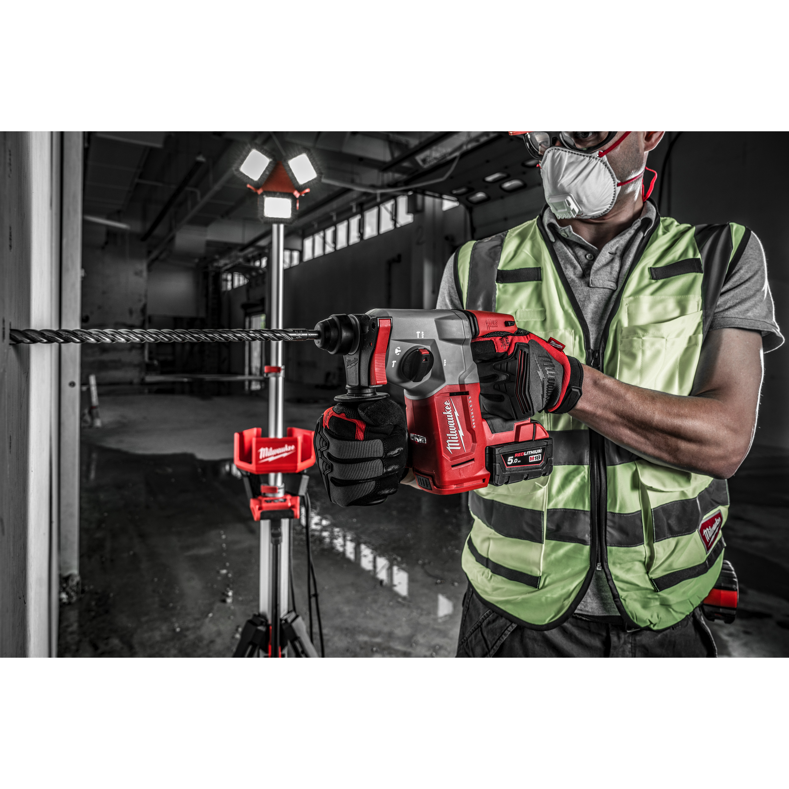 Martillo combinado SDS-Plus sin esscobillas M18™ de 26mm Milwaukee - Imagen 3