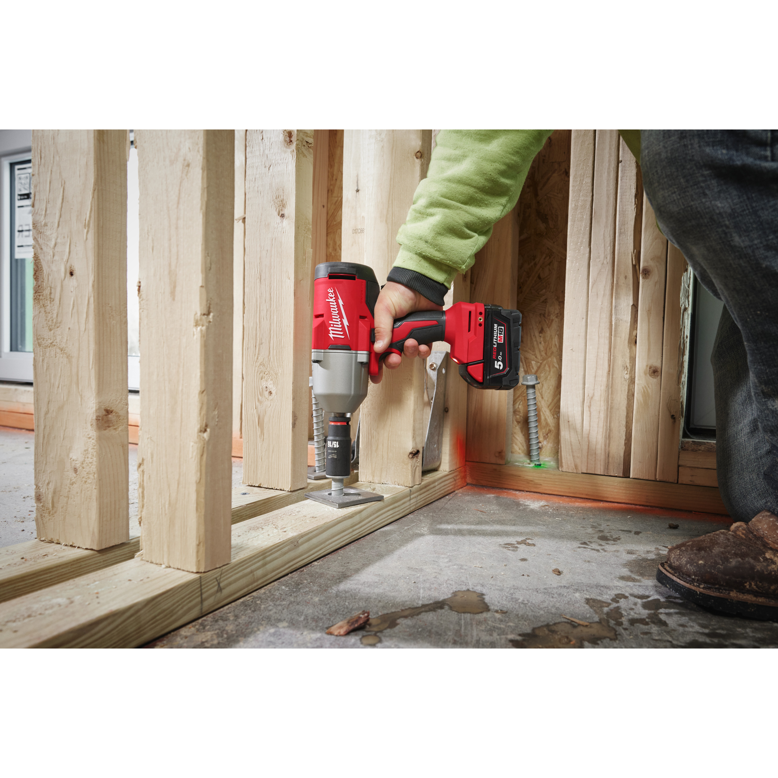 Llave de impacto de alto par sin escobillas M18™, ½″ con anillo M18 BLHIWF12 Milwaukee - Imagen 3
