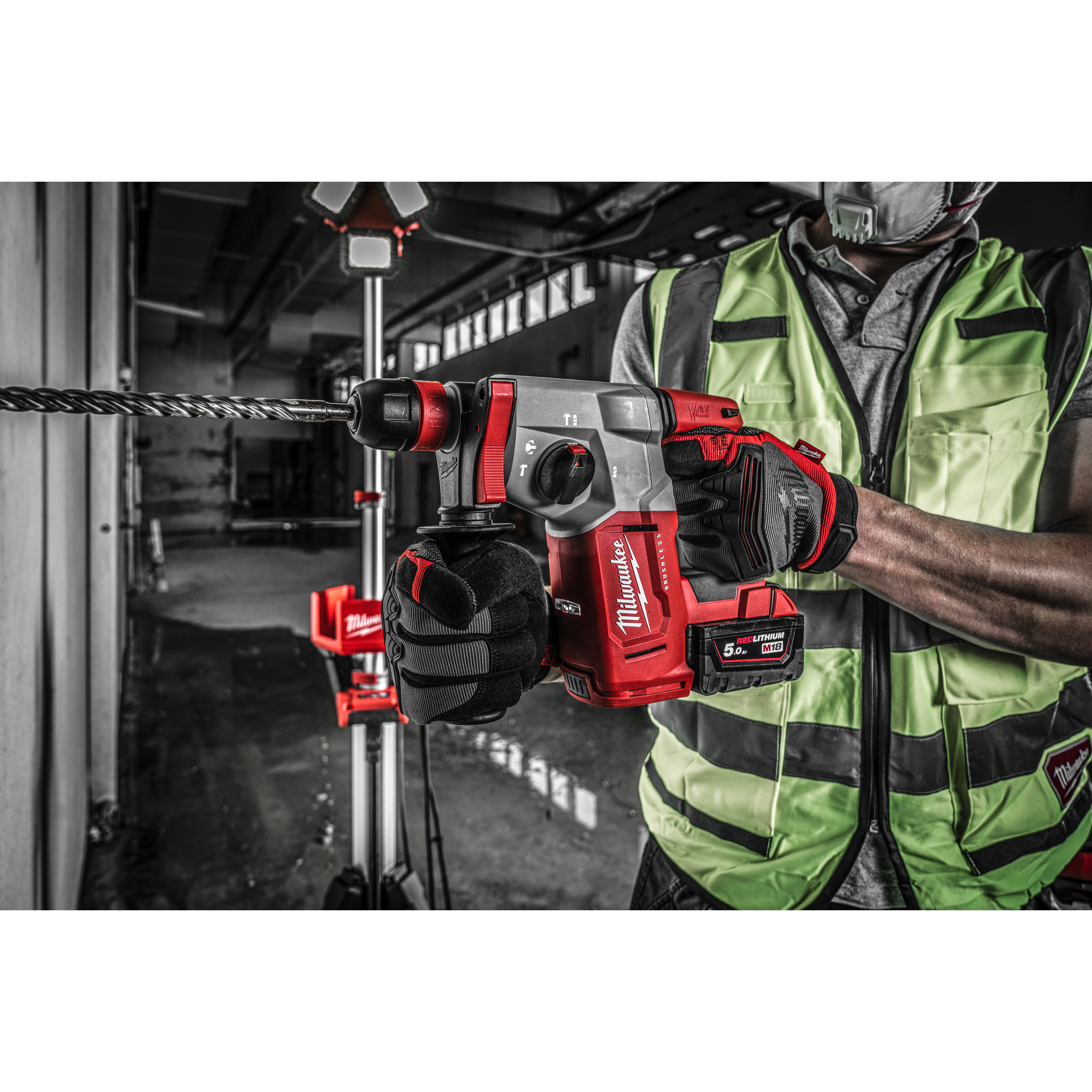 Martillo combinado SDS-Plus sin escobillas M18™ de 26mm con FIXTEC™ M18 BLHX Milwaukee - Imagen 5