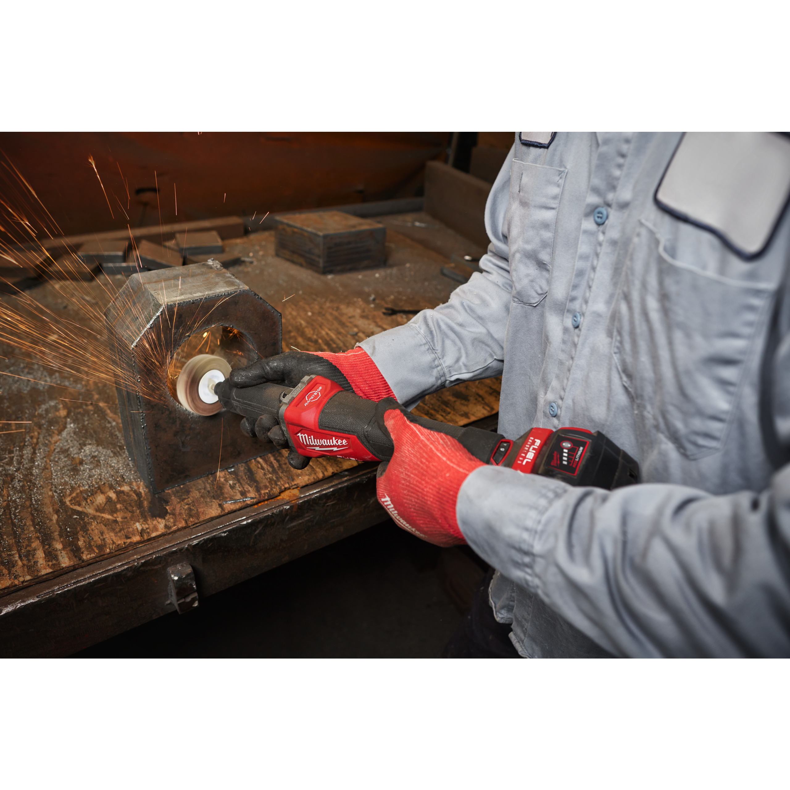 Amoladora recta M18 FUEL™ ONE-KEY™ con velocidad variable e interruptor de paleta Milwaukee - Imagen 4