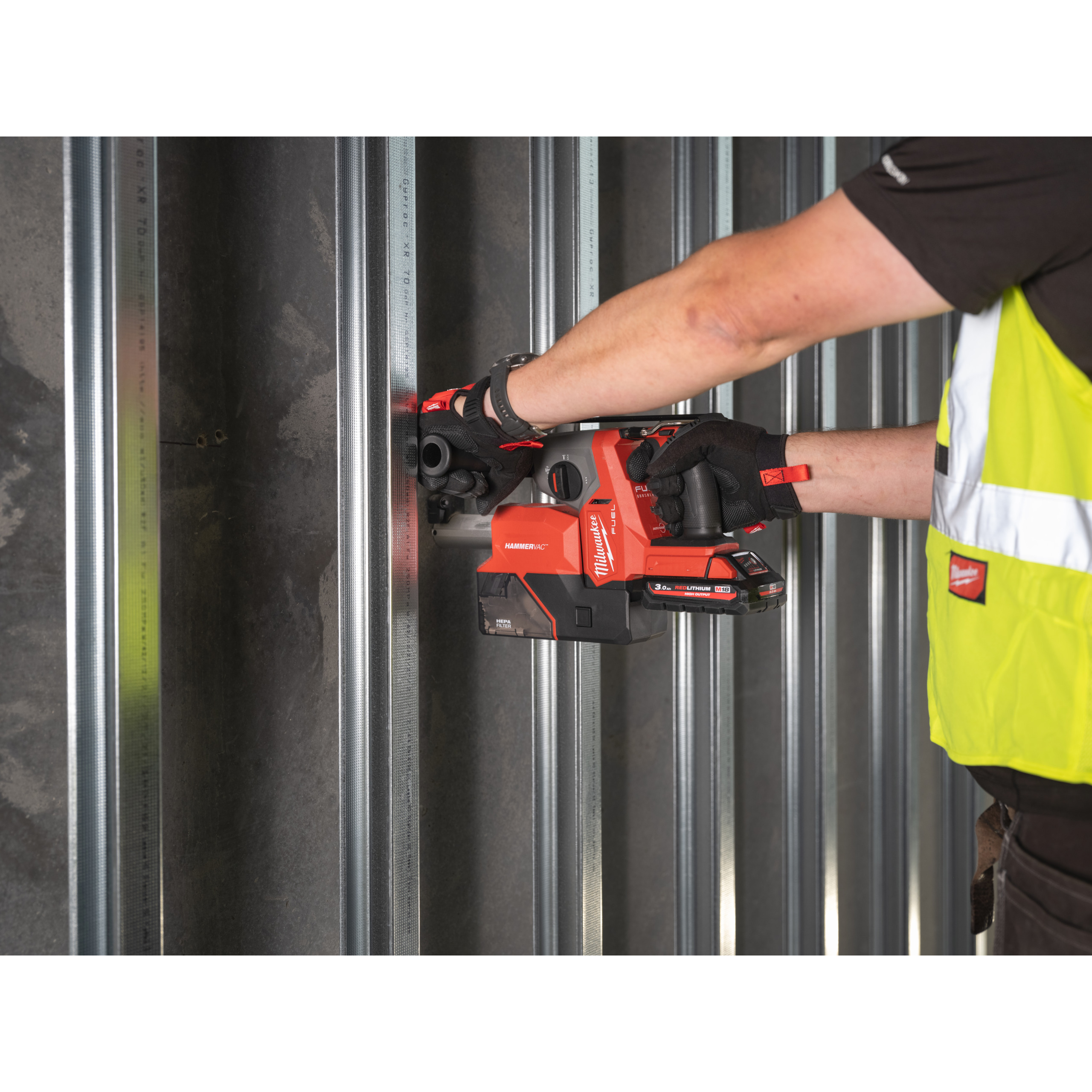 Martillo combinado SDS-Plus M18 FUEL™, 16mm con extractor de polvo M18 FHACDDE Milwaukee - Imagen 4