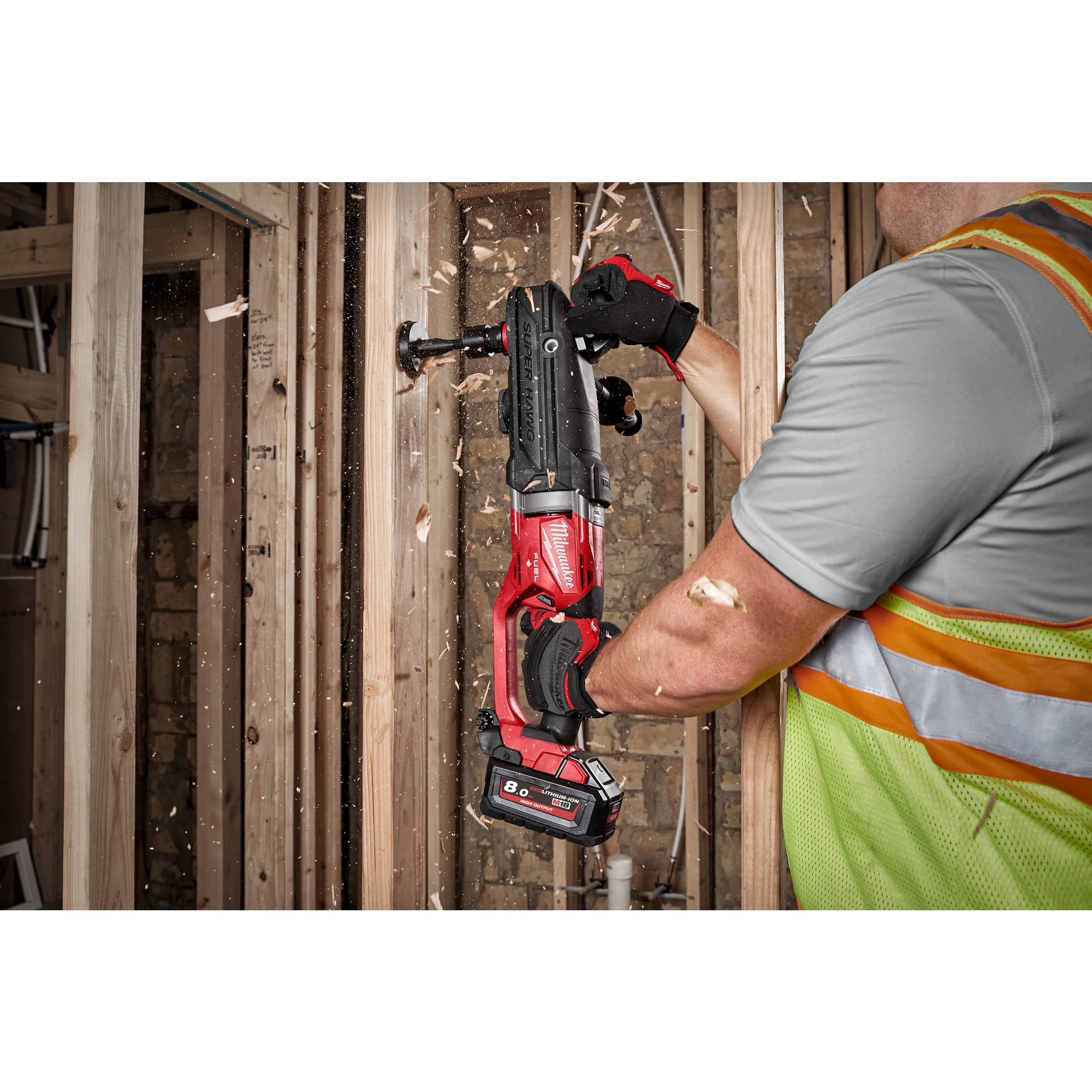 M18 FUEL™ SUPER HAWG®- Taladro angular 2 velocidades M18 FRAD2 Milwaukee - Imagen 5