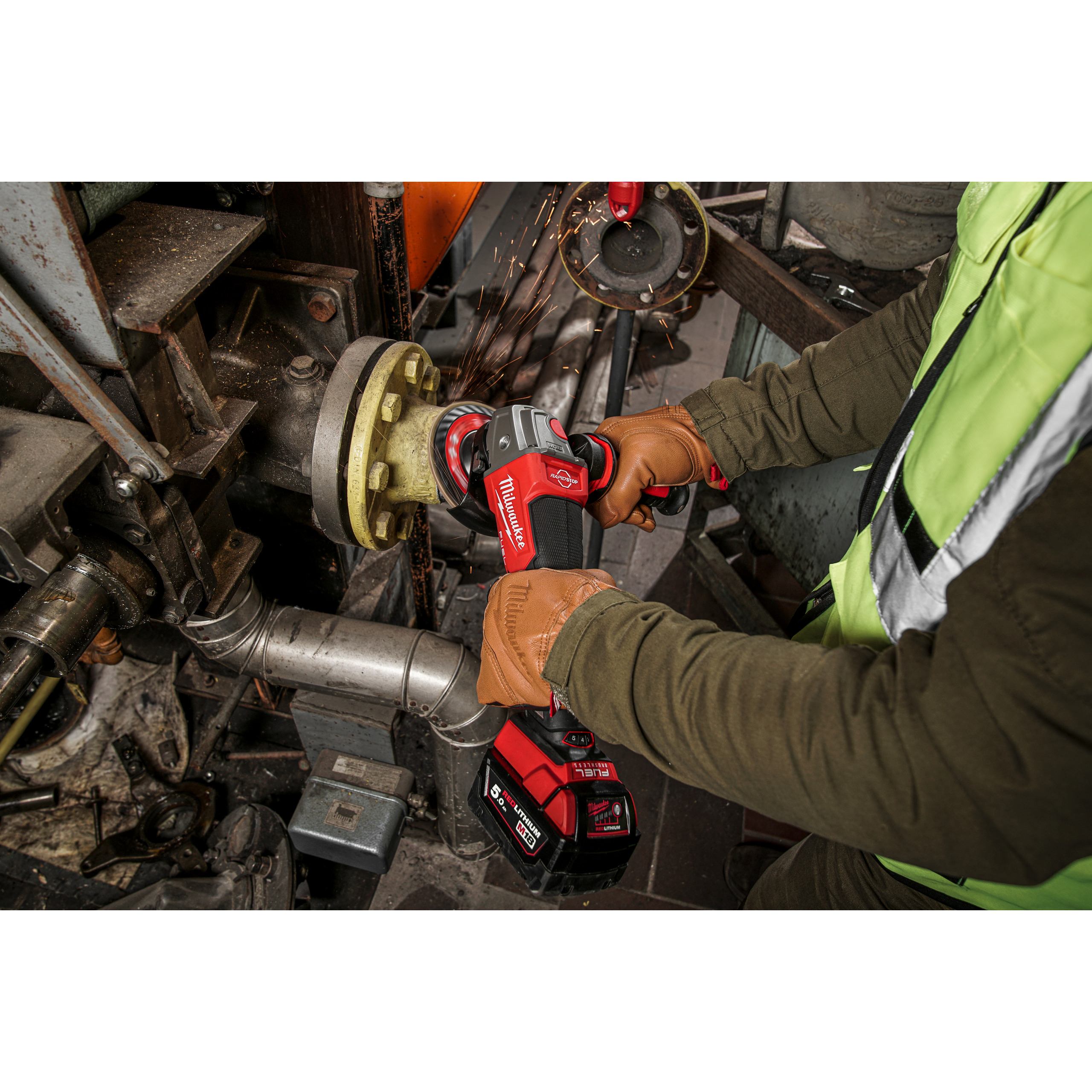 Amoladora angular M18 FUEL™ de 125mm con velocidad variable, freno e interruptor de paleta M... - Imagen 5
