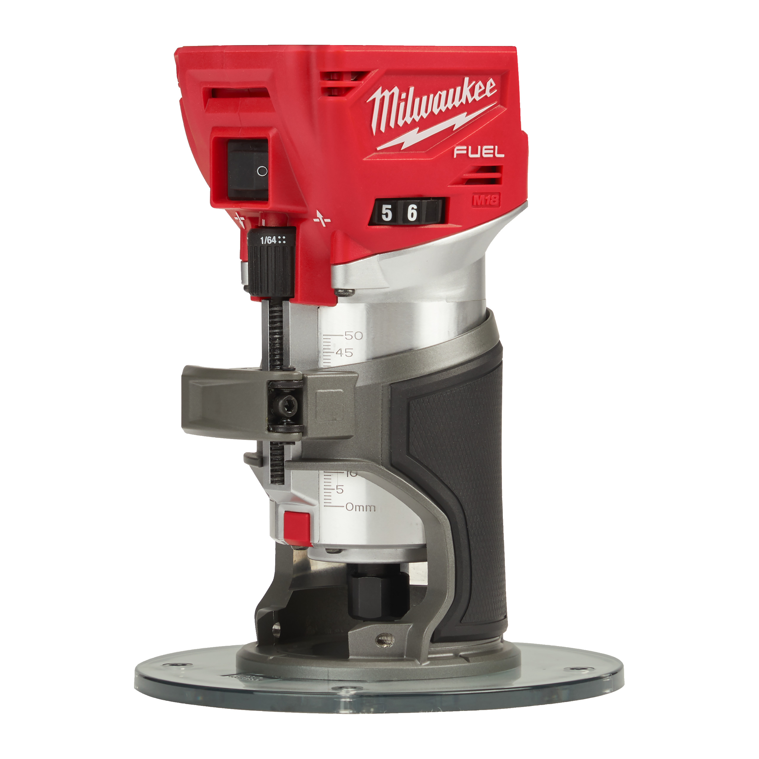 Fresadora M18 FUEL™ con pinzas de 6 / 8mm y bases Milwaukee