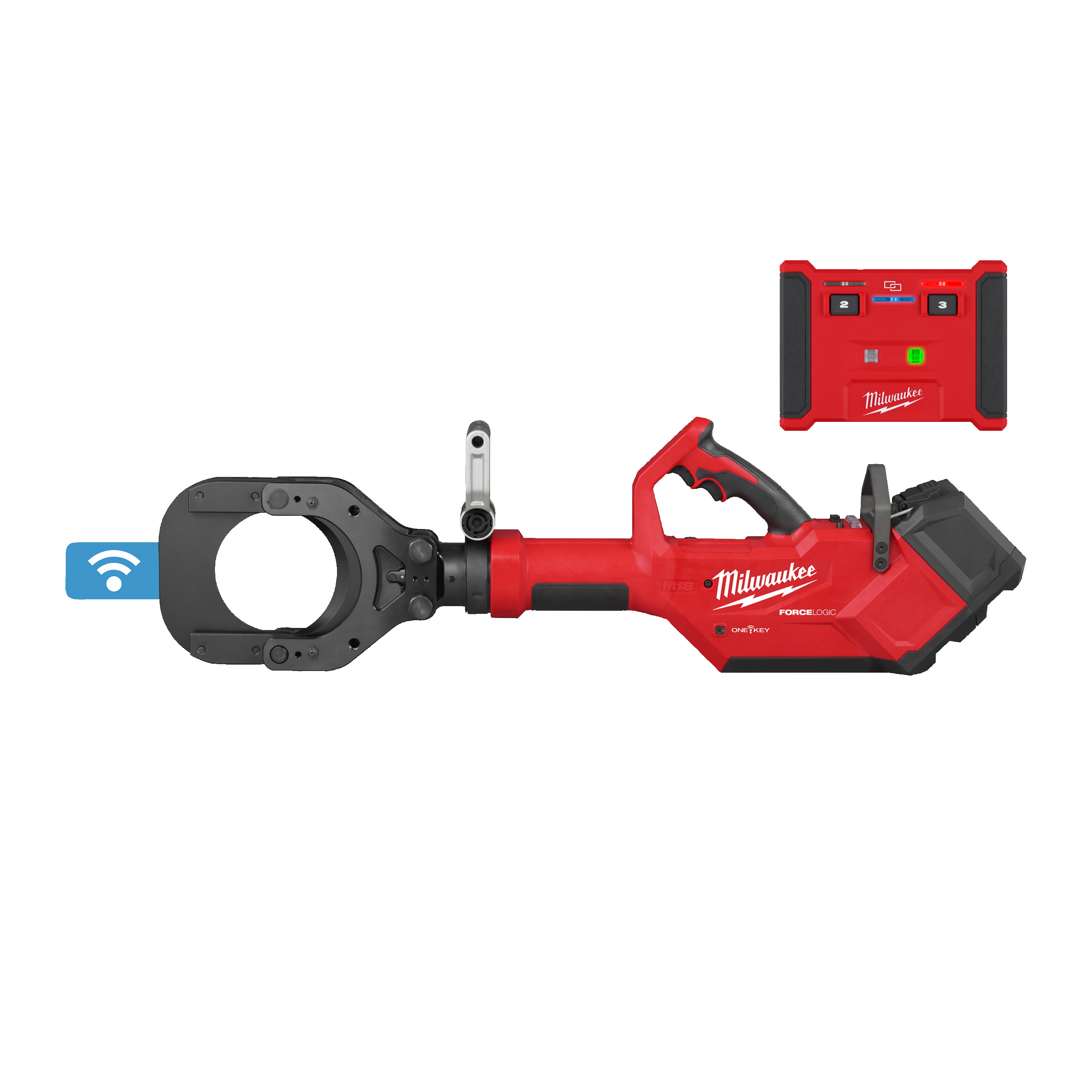 Cortadora de cable hidráulica de accionamiento remoto M18™ ONE-KEY™ FORCE LOGIC™, 125mm Milw...