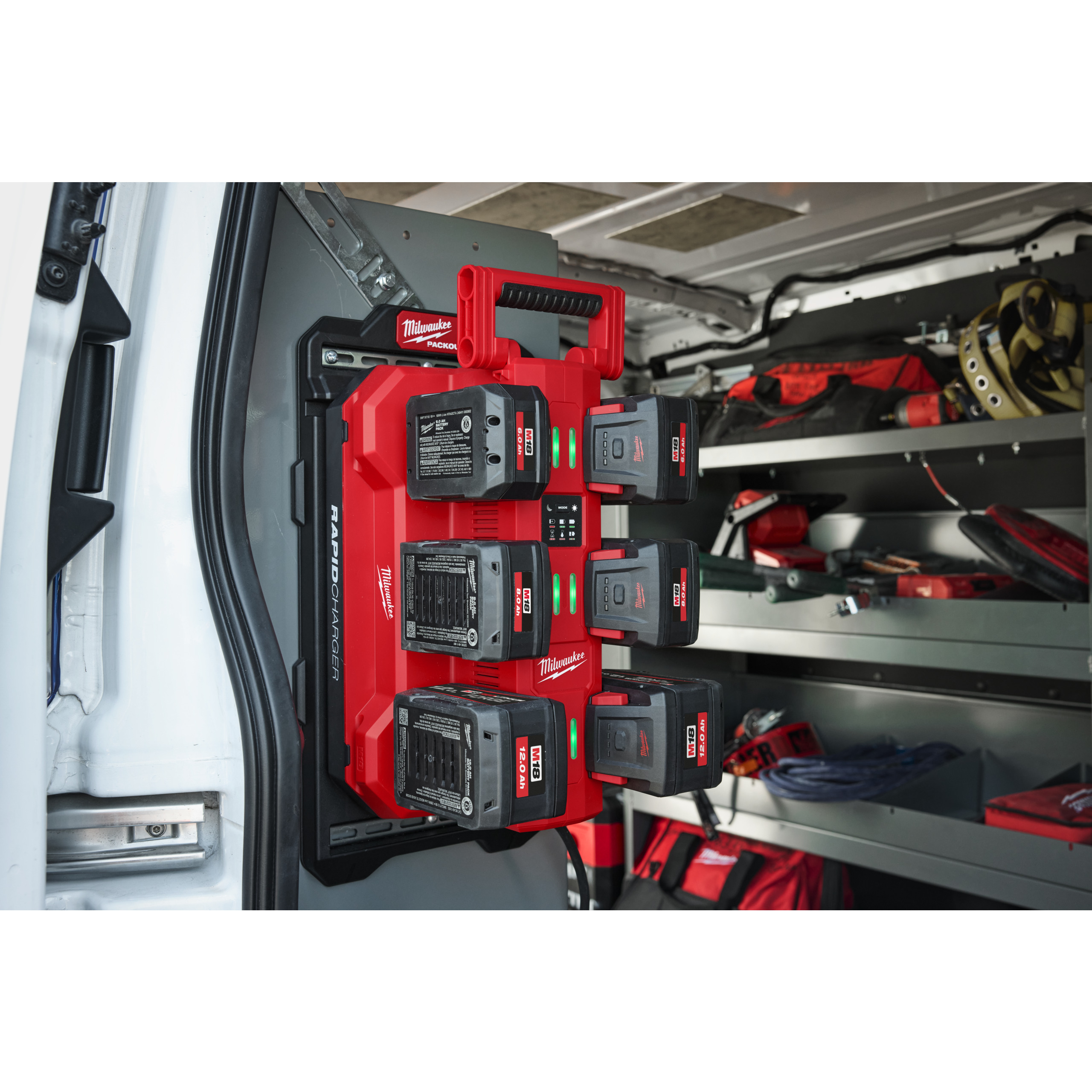 Cargador rápido de 6 bahías M18™ PACKOUT™ M18 MPC6 Milwaukee - Imagen 5
