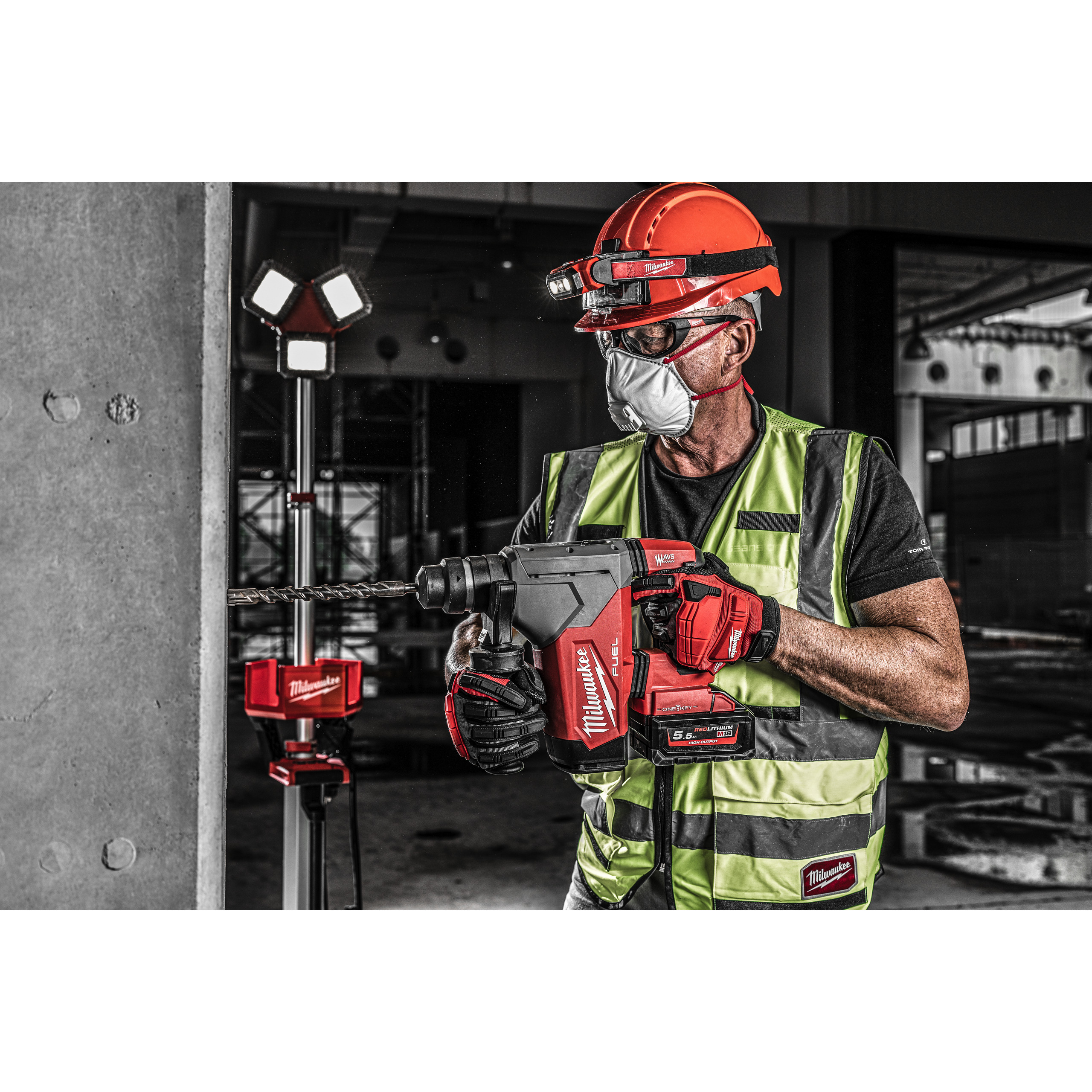 Martillo combinado SDS-Plus M18 FUEL™ de 32mm con ONE-KEY™ M18 ONEFHP Milwaukee - Imagen 3