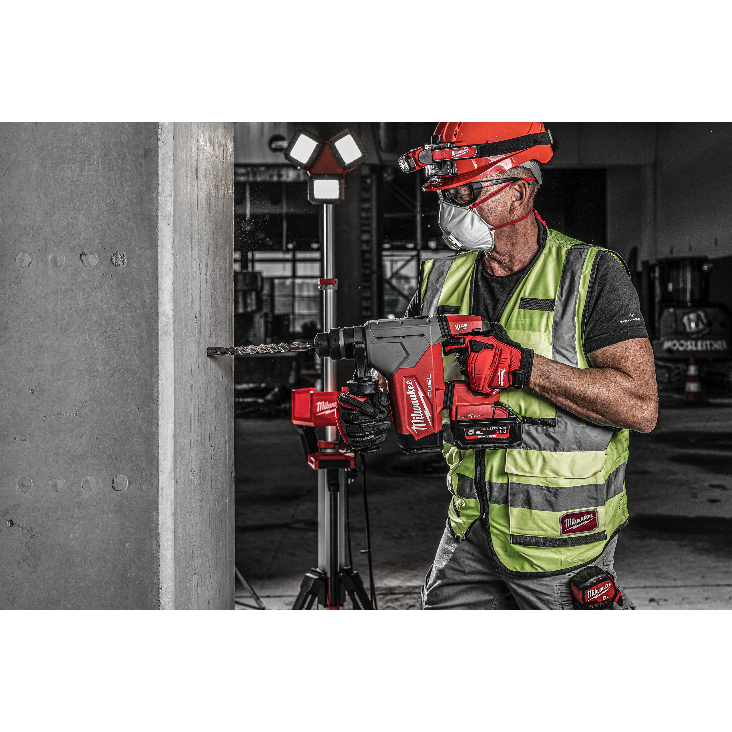 Martillo combinado SDS-Plus M18 FUEL™ de 32mm con ONE-KEY™ M18 ONEFHP Milwaukee - Imagen 4