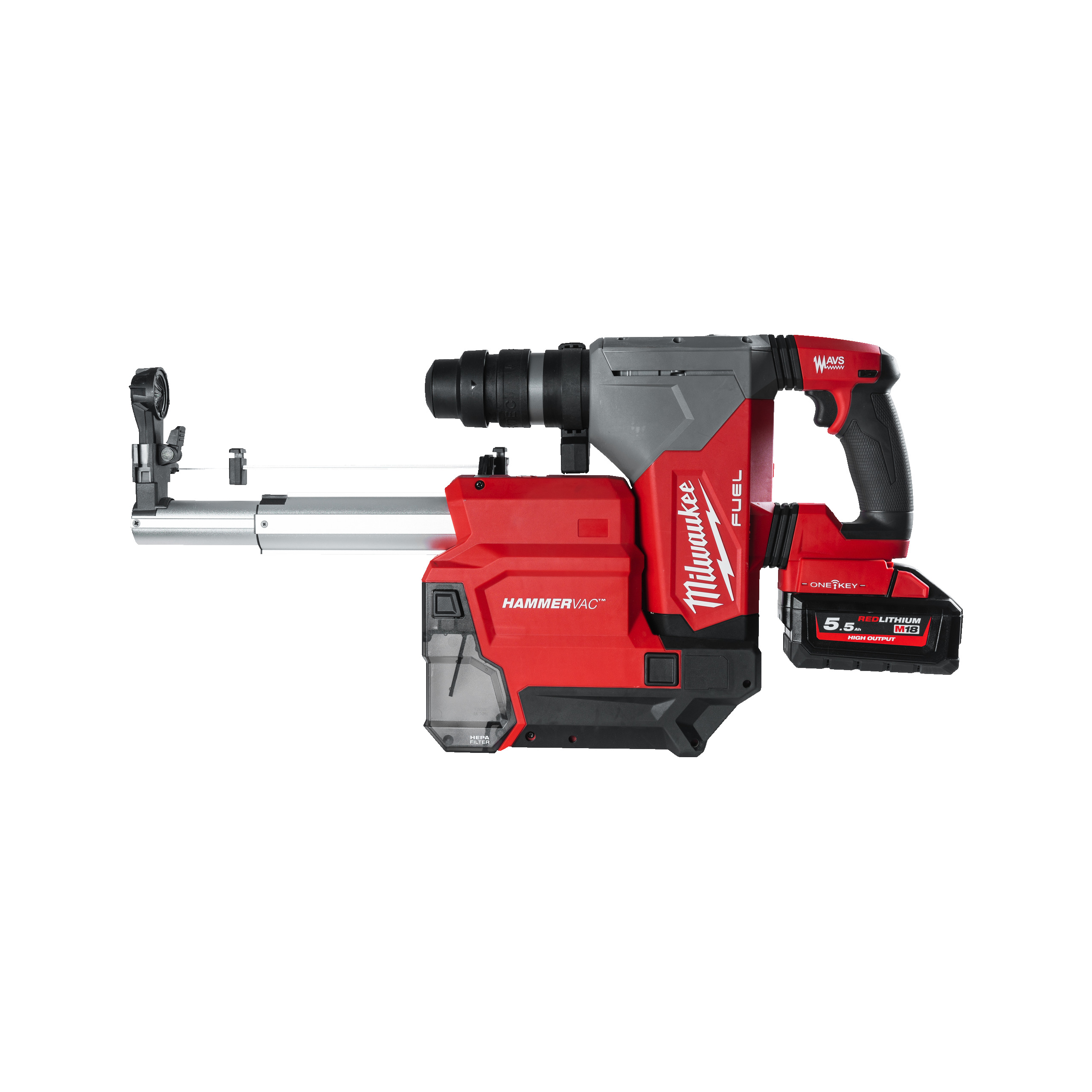 Martillo combinado SDS-Plus M18 FUEL™ ONE-KEY™, 32mm con FIXTEC™ y extractor de polvo Milwaukee - Imagen 2