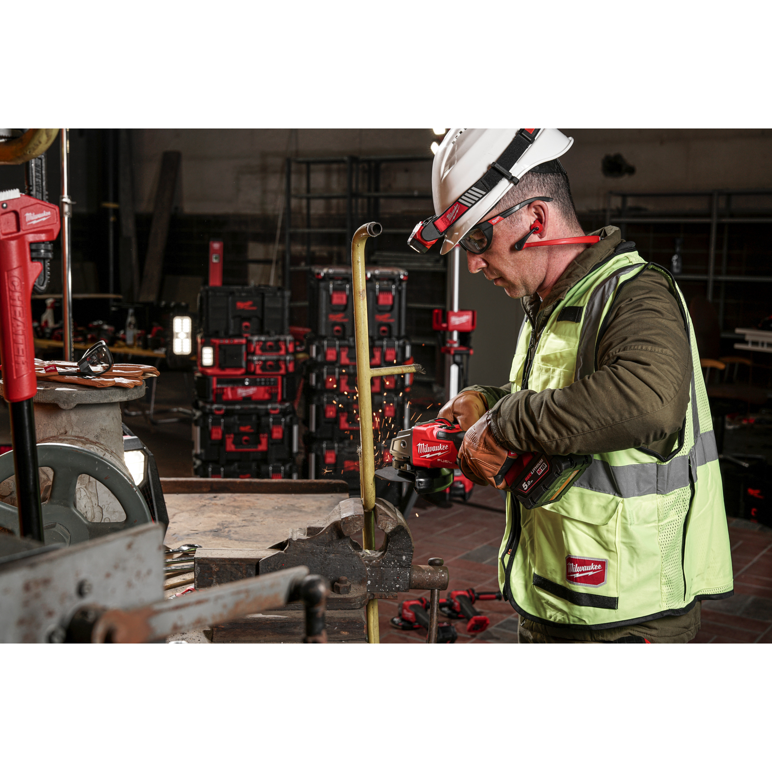 Amoladora angular M18 FUEL™ ONE-KEY™ de 125mm con freno e interruptor de botón Milwaukee - Imagen 4